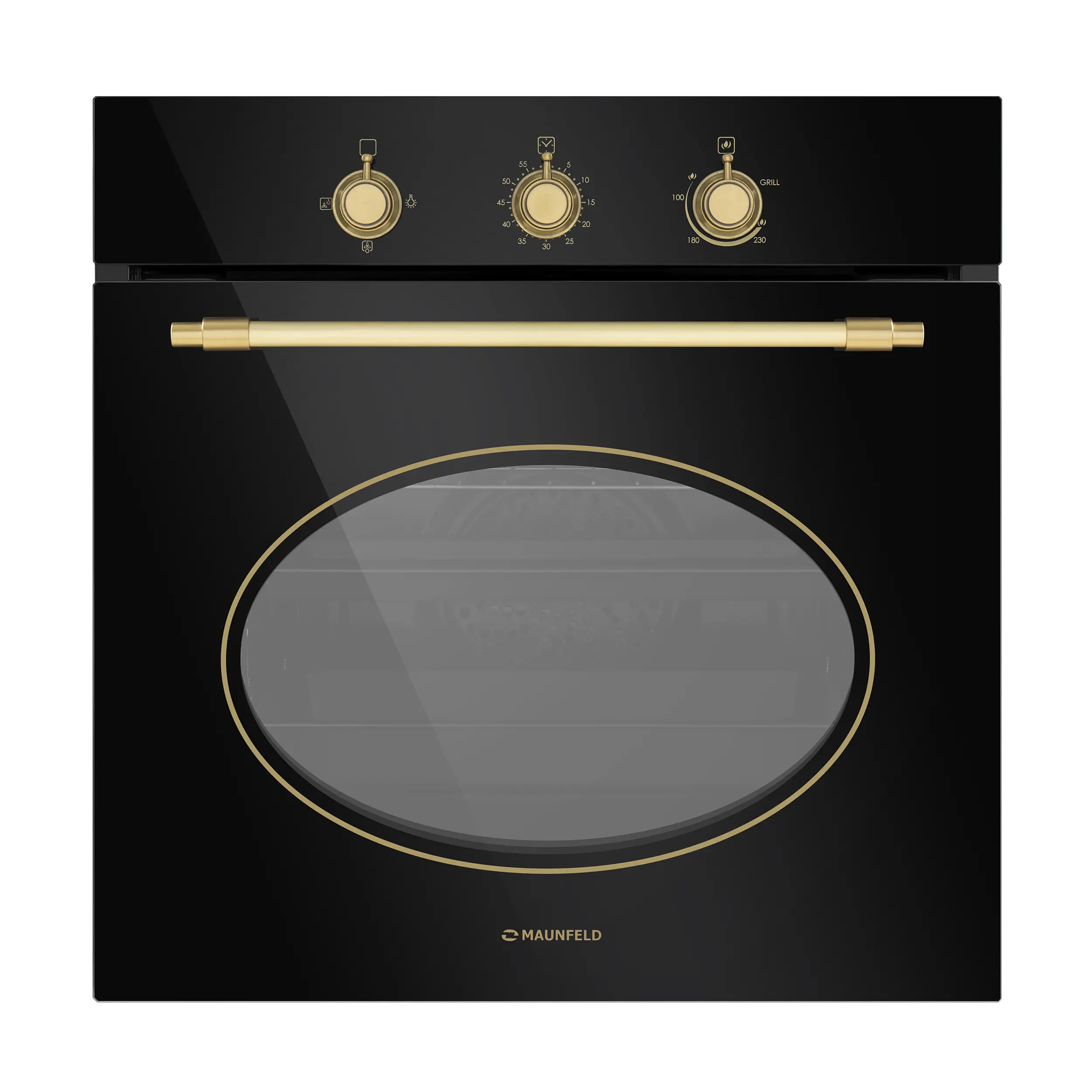 Изображение товара Газовый духовой шкаф Maunfeld MGOGG.673RBG.TM 59.5х58.9х56 см цвет черный