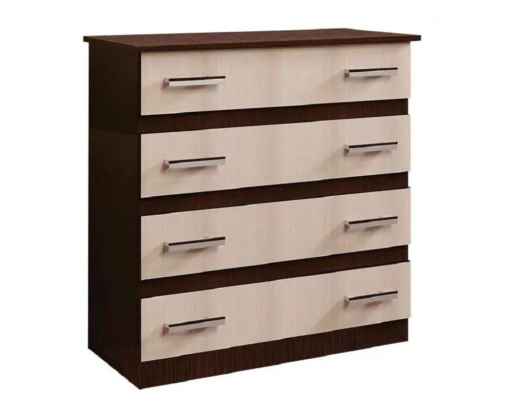 Изображение товара Комод Бтс 4 ящика 88x46x92 см ЛДСП цвет венге