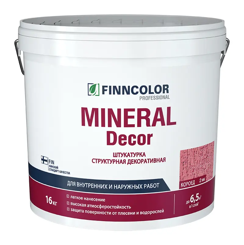 Изображение товара Штукатурка Tikkurila Mineral Decor KTA "Шуба" 16кг