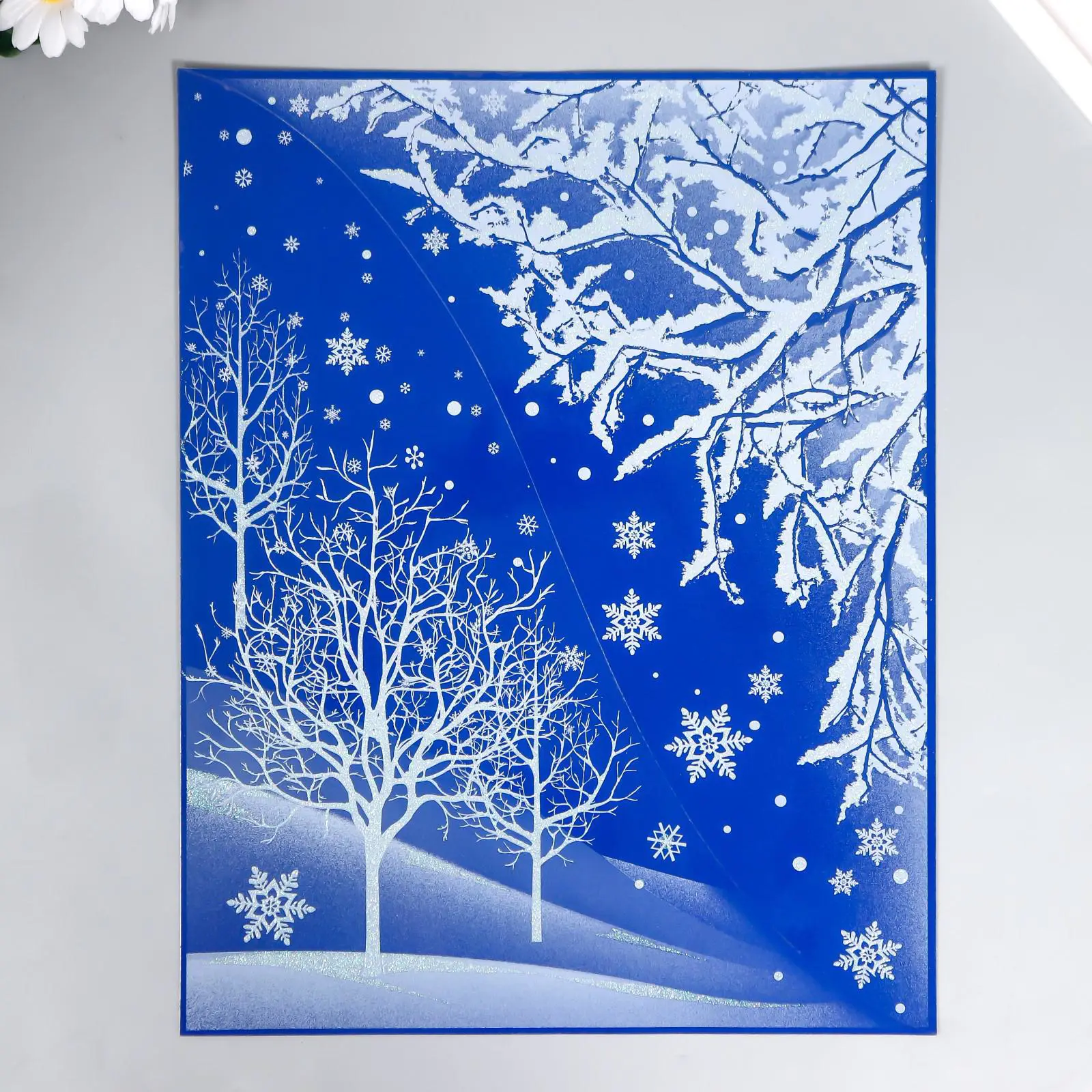 Изображение товара Наклейка Divino Зимний лес 38 см х 30 см