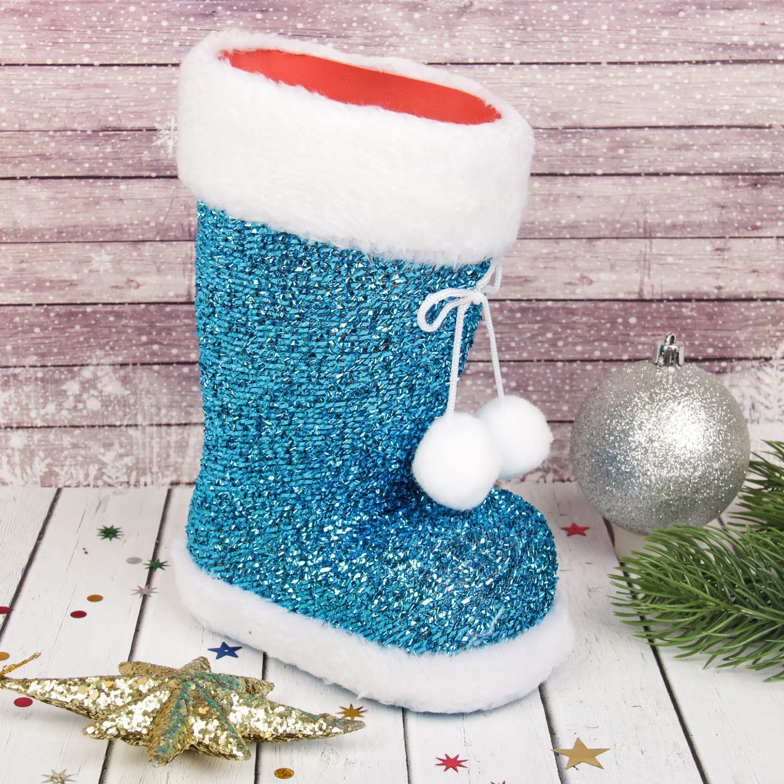 Изображение товара Подарочная упаковка Страна Карнавалия Сапожок цвет голубой