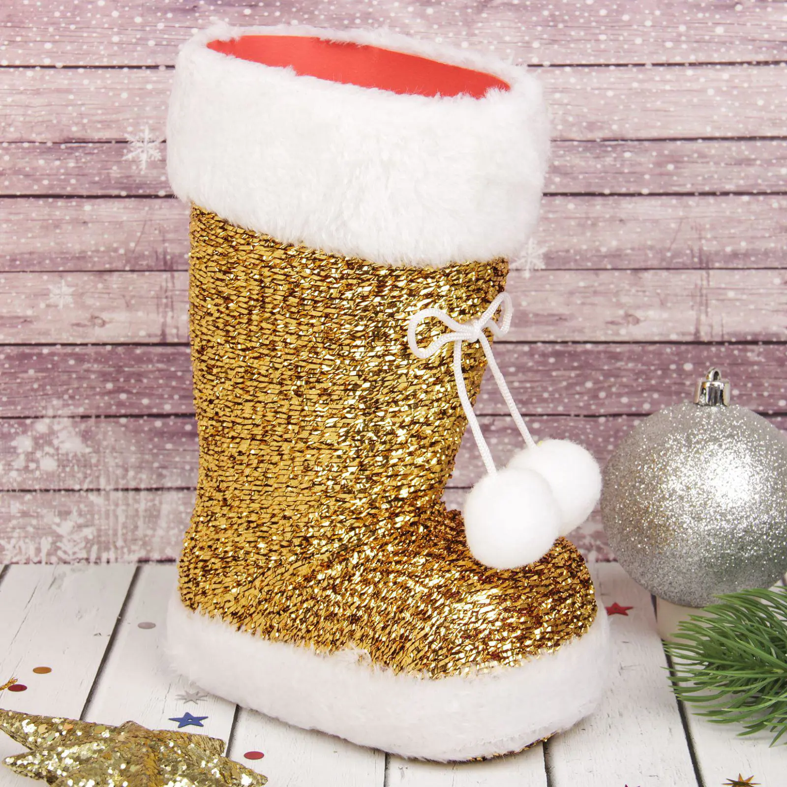 Изображение товара Подарочная упаковка Страна Карнавалия Сапожок с бантиком