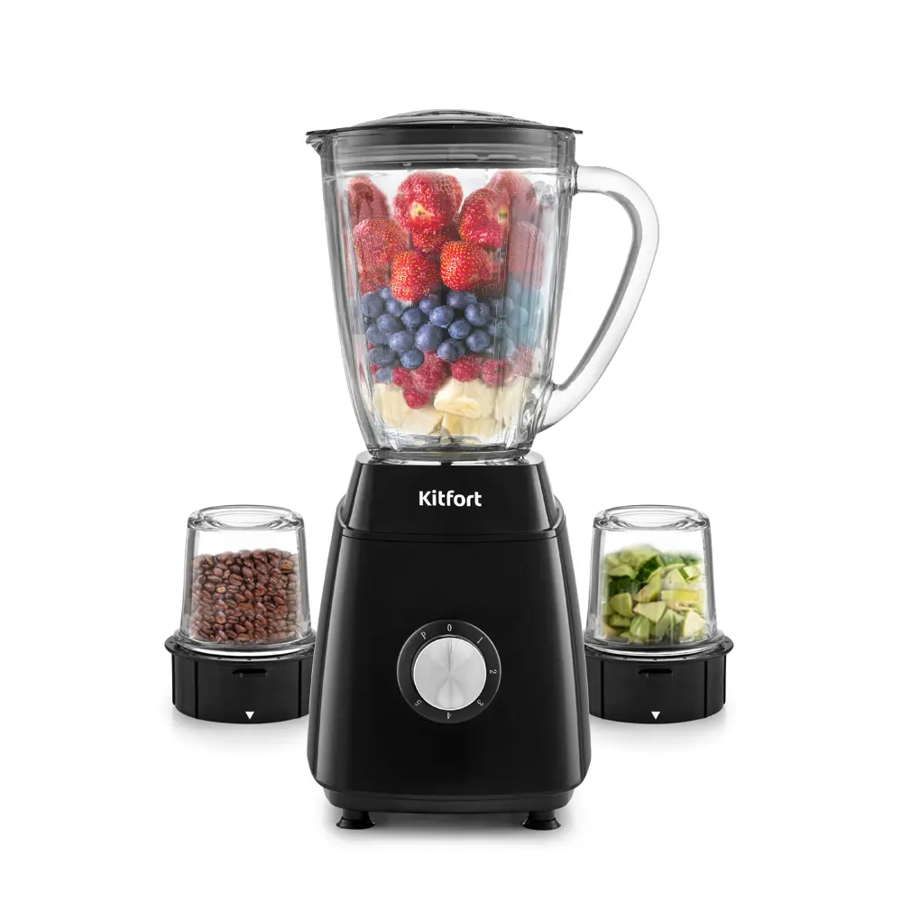 Изображение товара Блендер стационарный Kitfort КТ-3029 5 скоростей цвет черный
