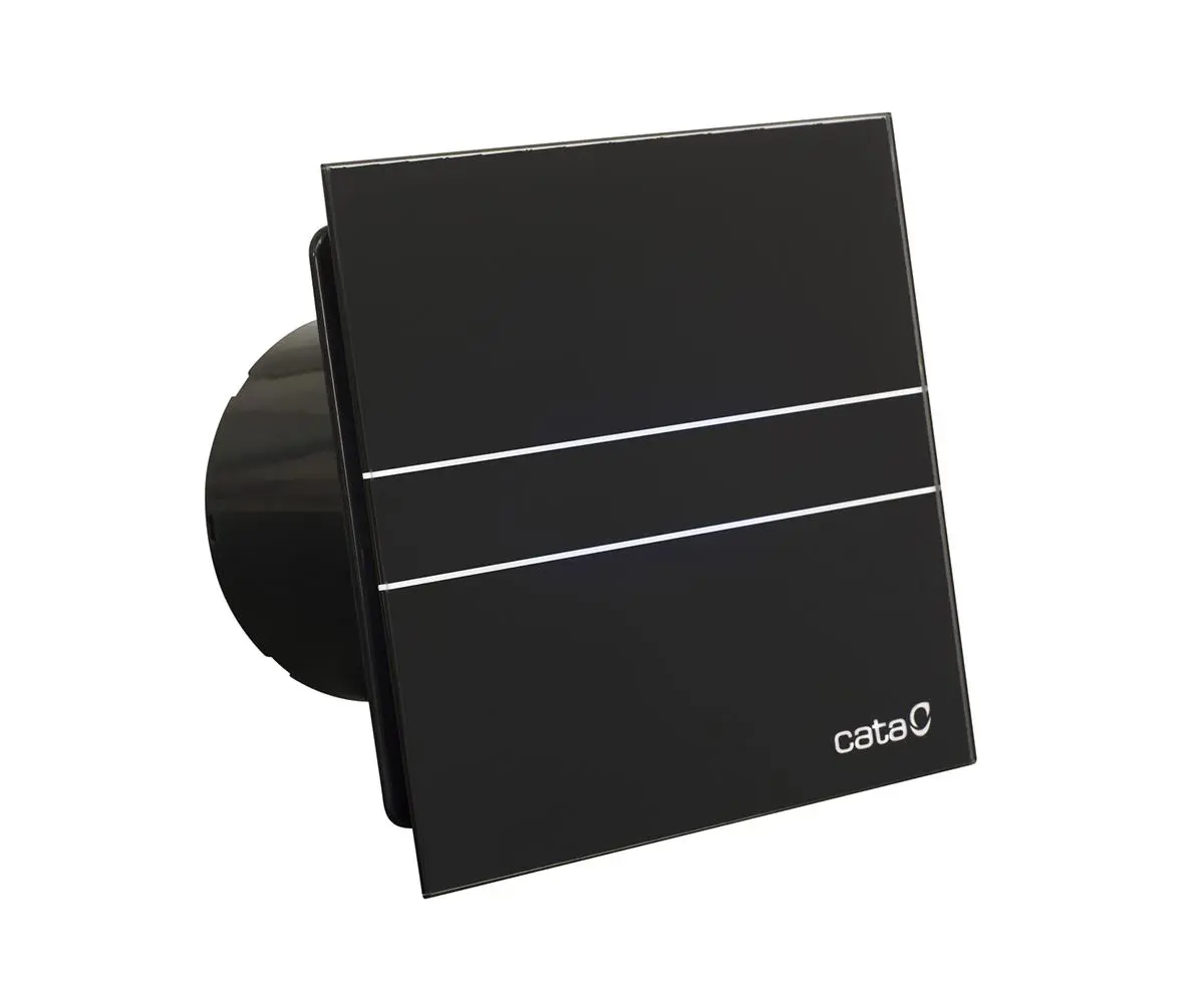 Изображение товара Вентилятор вытяжной Cata E-100 GT BK D100 мм 31 дБ 115 м³/ч с таймером цвет черный