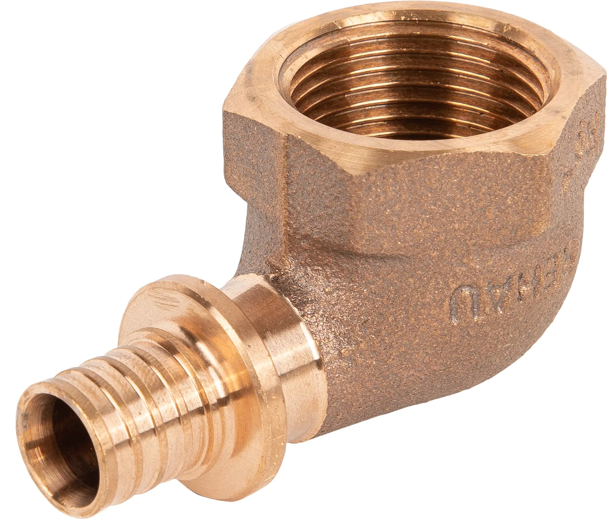 Изображение товара Угол комбинированный 90° REHAU 3/4x16 мм бронза для систем водоснабжения и отопления