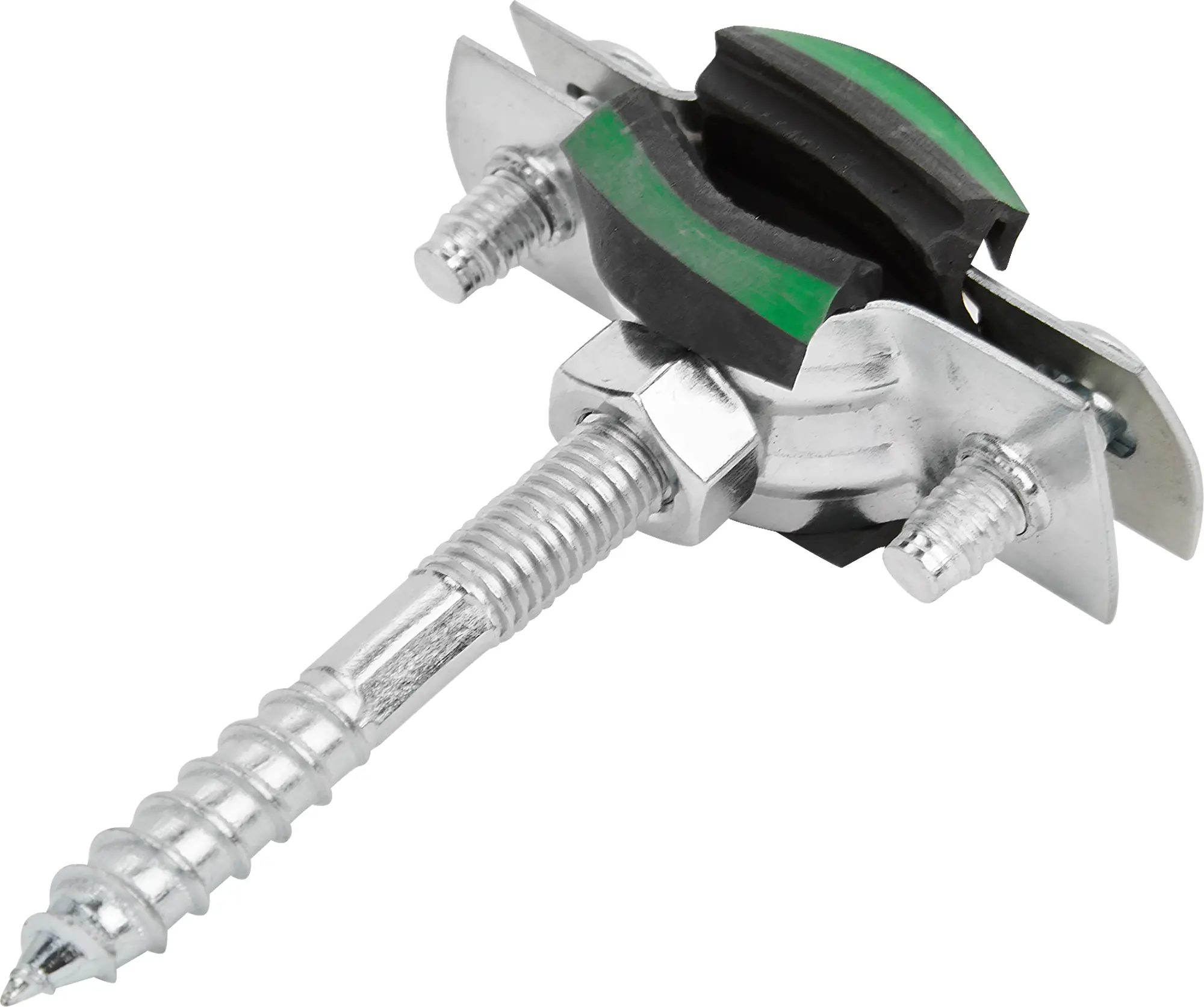 Изображение товара Хомут для труб Mayer 3/8" ø16-19 мм со шпилькой 8x60 и дюбелем гайка M8