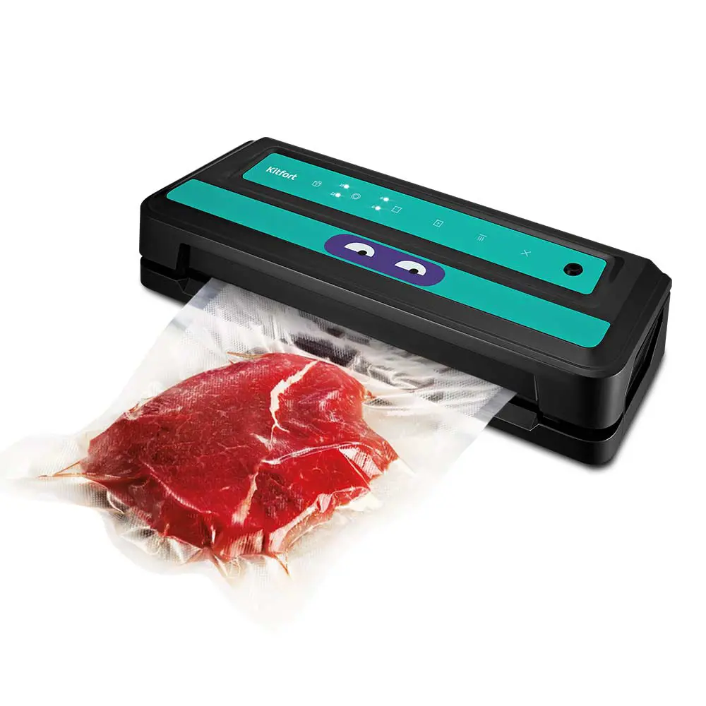Изображение товара Вакуумная упаковочная машина Kitfort Кт-1531-3 пластик цвет бирюзовый, черный