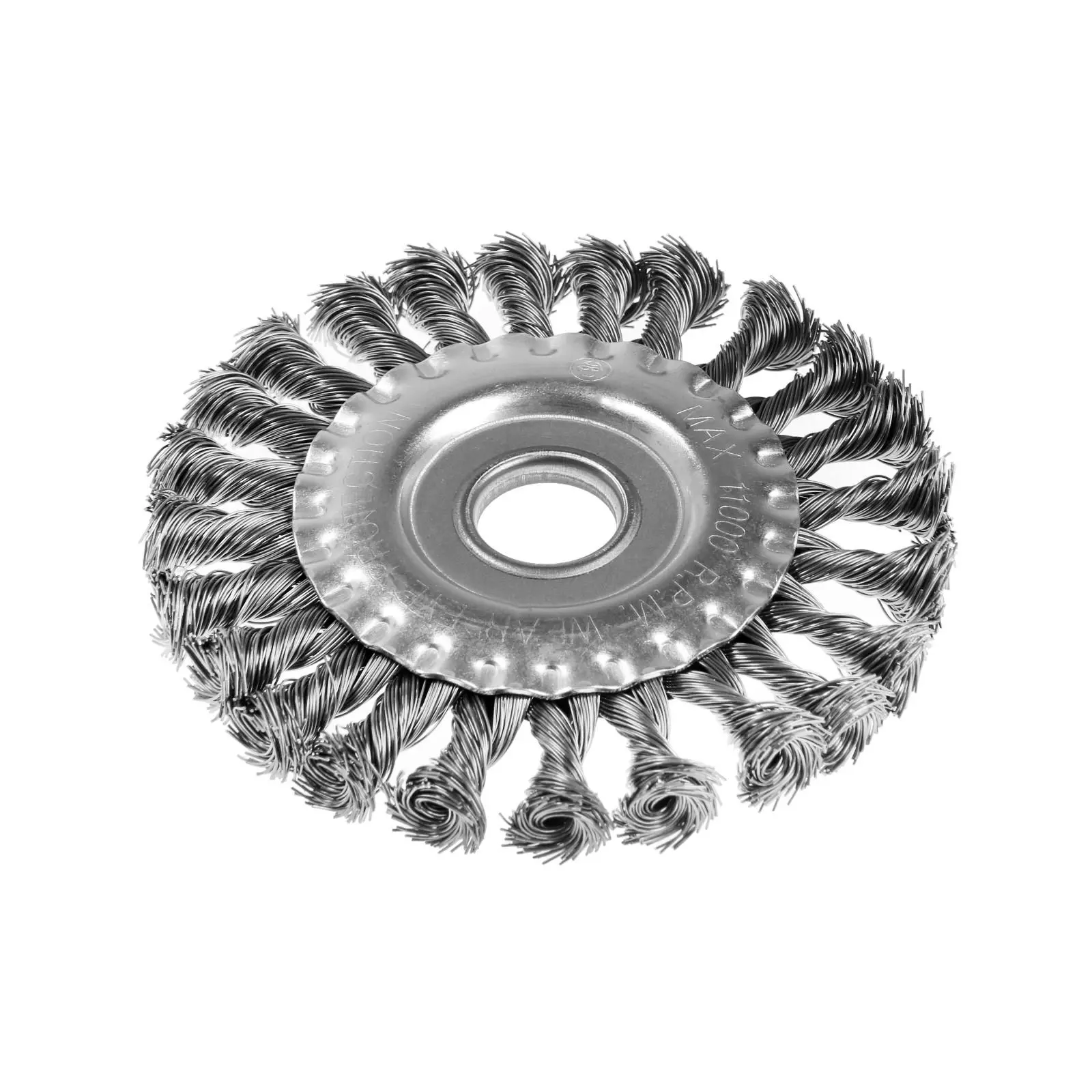 Изображение товара Щетка для УШМ плоская волнистая Тундра 125 мм, сталь, кручёная проволока