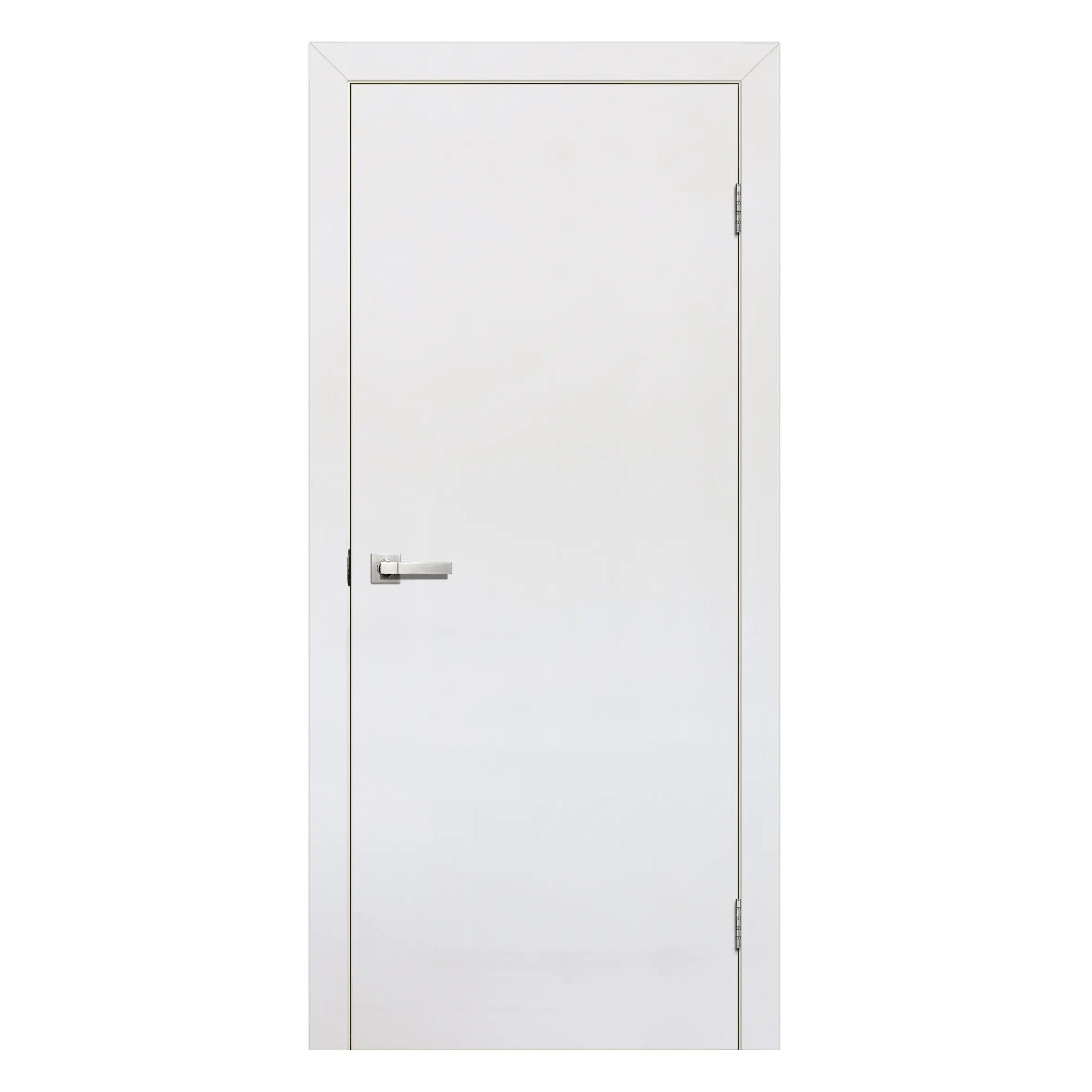 Изображение товара Дверь межкомнатная глухая без замка 40x200 см финиш-бумага белая VERDA