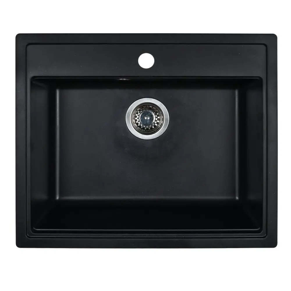 Изображение товара Мойка для кухни из искусственного камня Wisent MW600-25 оникс 600x505