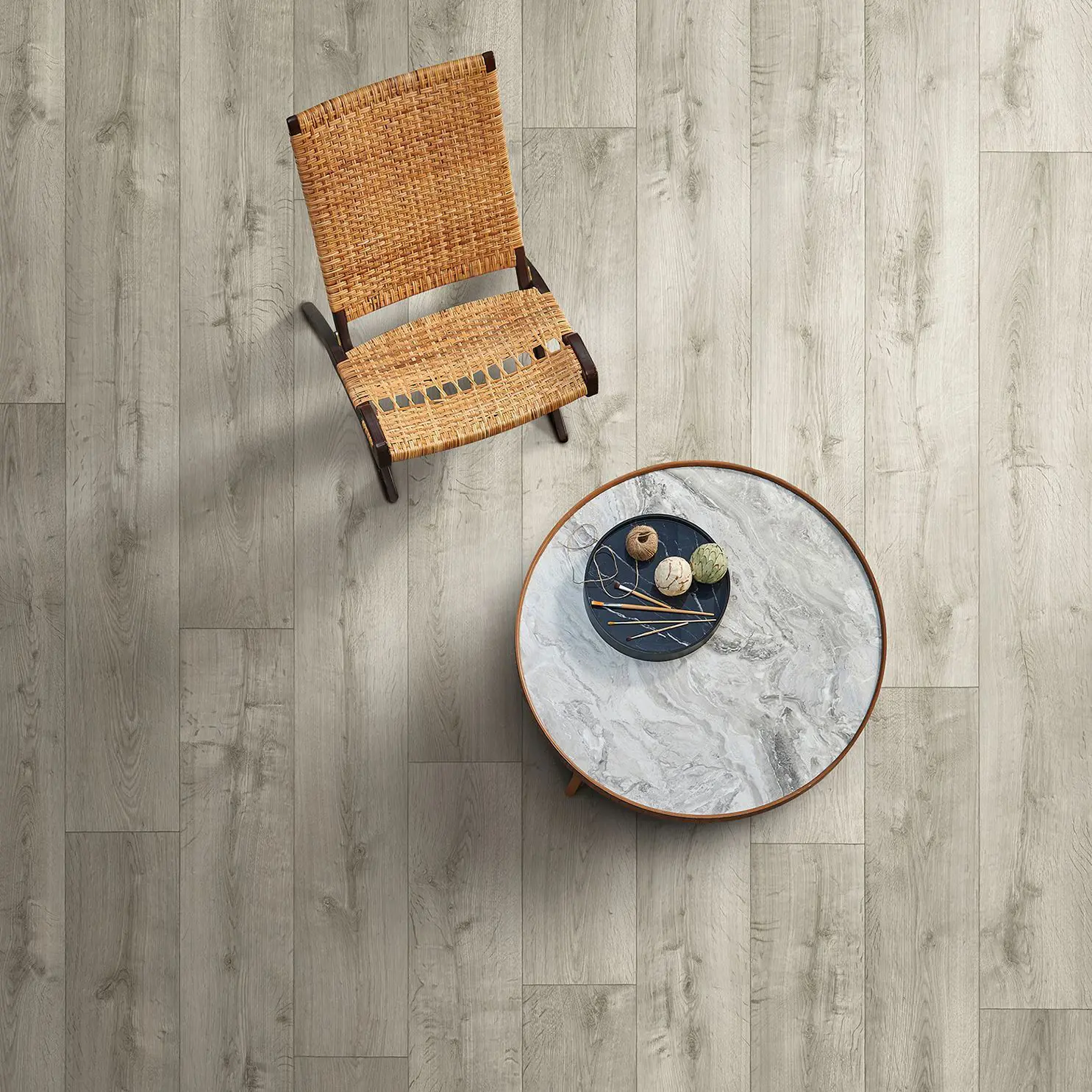 Изображение товара Линолеум Дуб Летний 32 класс, толщина 2.8 мм, ширина 2.5 м, серый