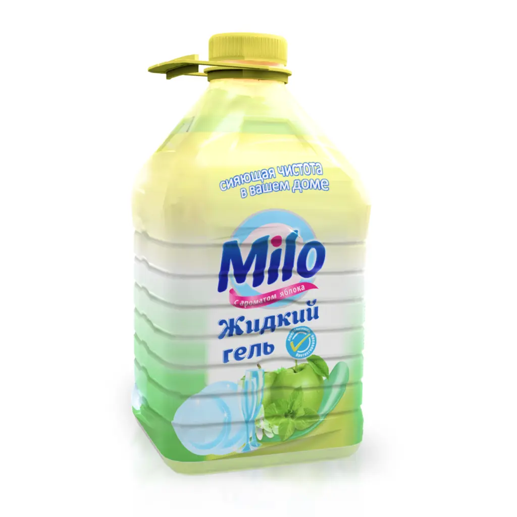Изображение товара Гель для мытья посуды Milo UZ100346 Яблоко 5 л