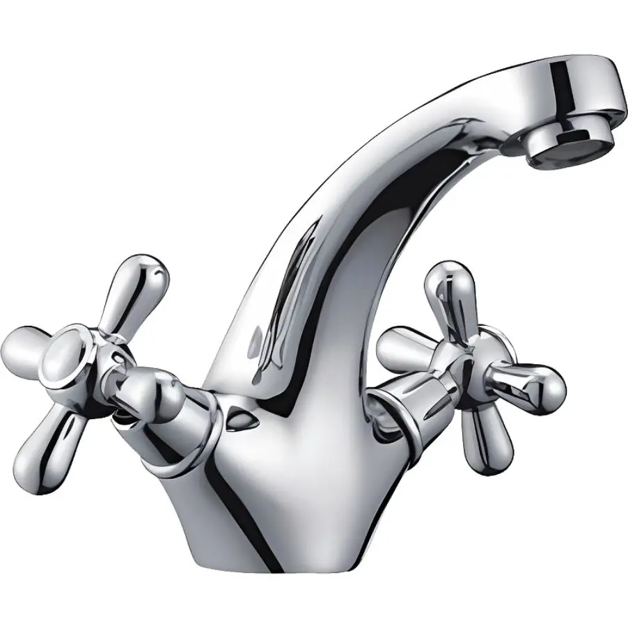 Изображение товара Смеситель для раковины D-lin D110819 двухвентильный цвет хром