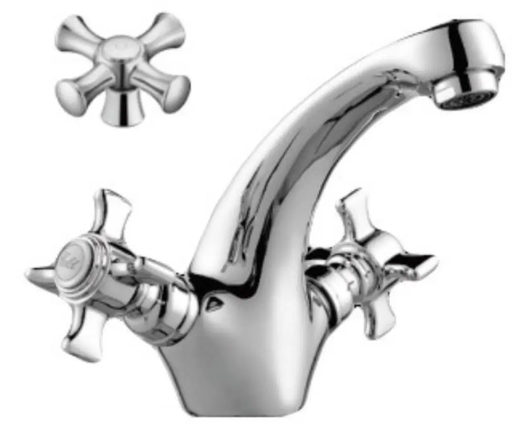 Изображение товара Смеситель для раковины D-lin D110825 двухвентильный цвет хром