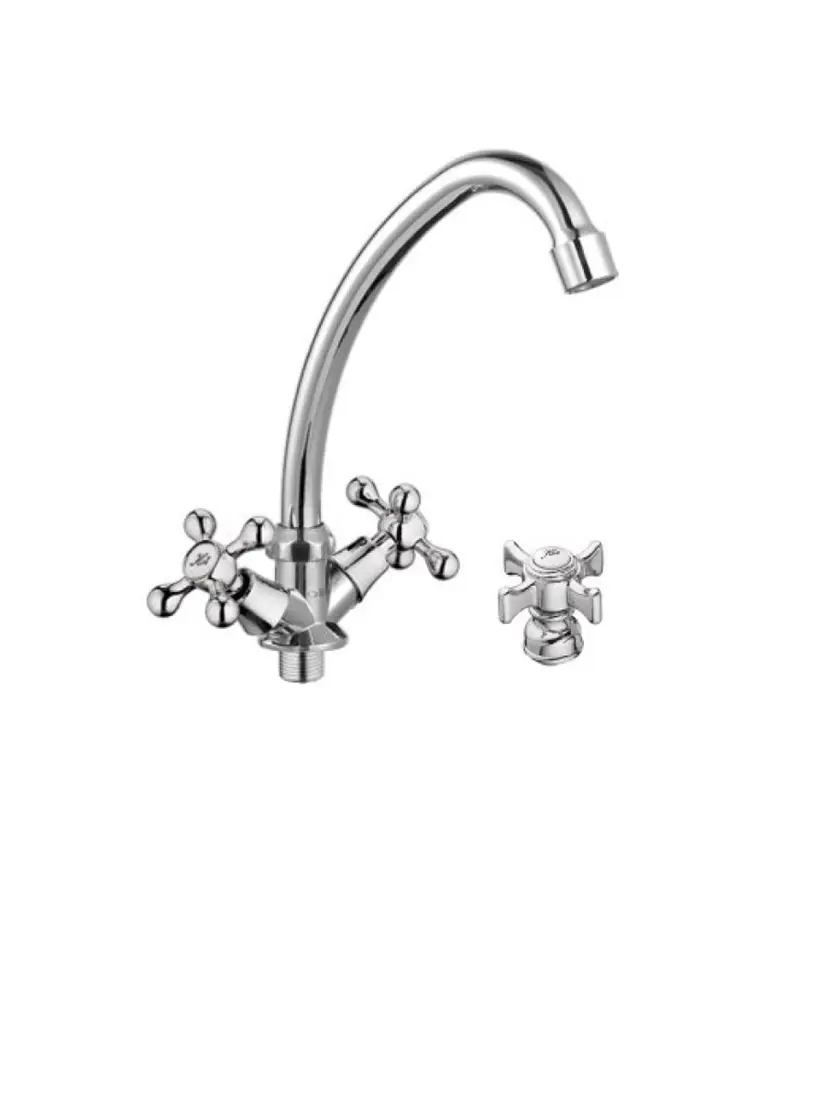 Изображение товара Двухвентильный смеситель D-lin D151807-1 цвет хром