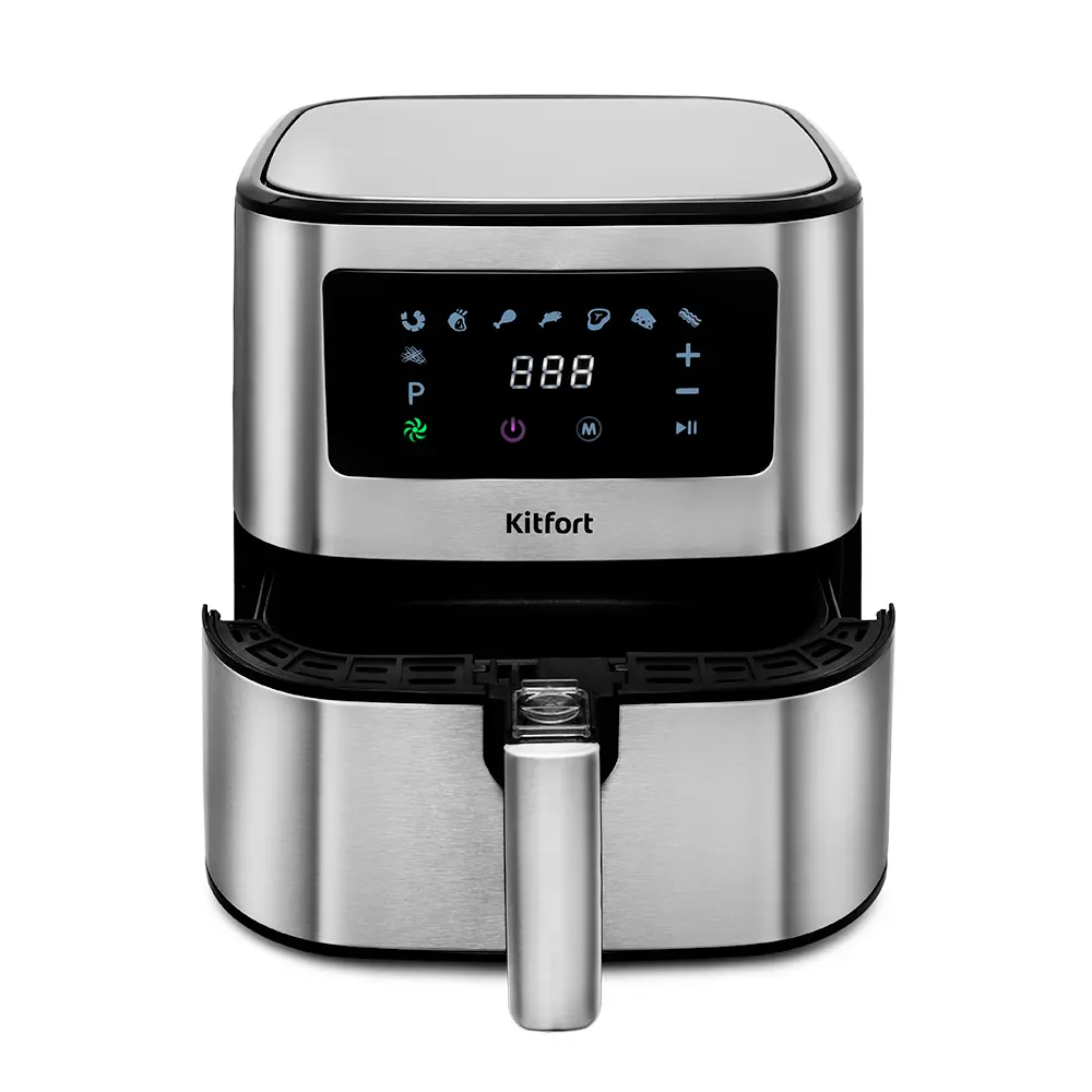 Изображение товара Аэрогриль Kitfort КТ-2228 5.5 л 9 программ цвет металлик