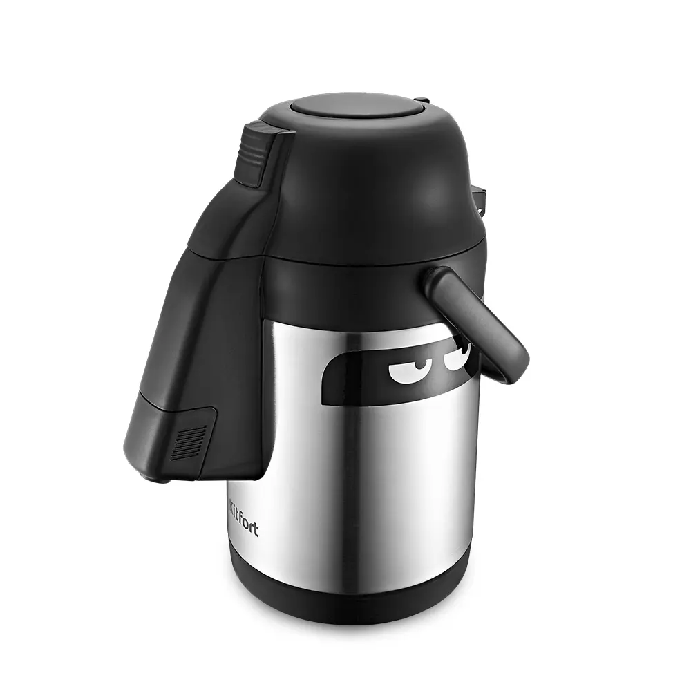 Изображение товара Термос 3 л Kitfort КТ-1236 колба из нержавеющей стали цвет серый