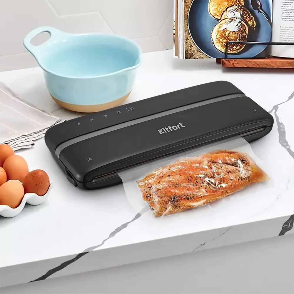 Изображение товара Вакуумная упаковочная машина Kitfort КТ-1526 для хранения продуктов