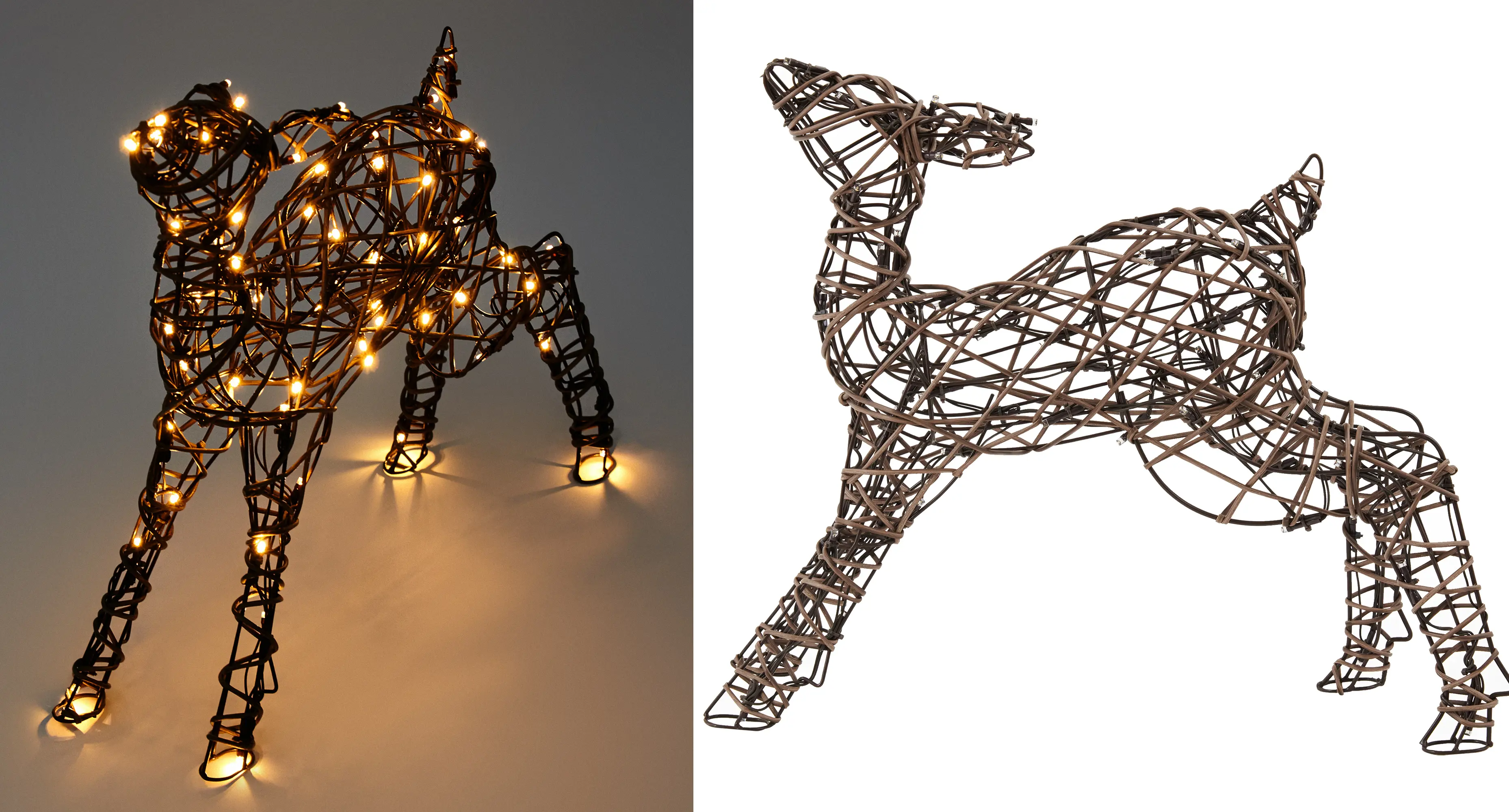 Изображение товара Фигура садовая светодиодная Christmas «Олененок» h40 см свет белый