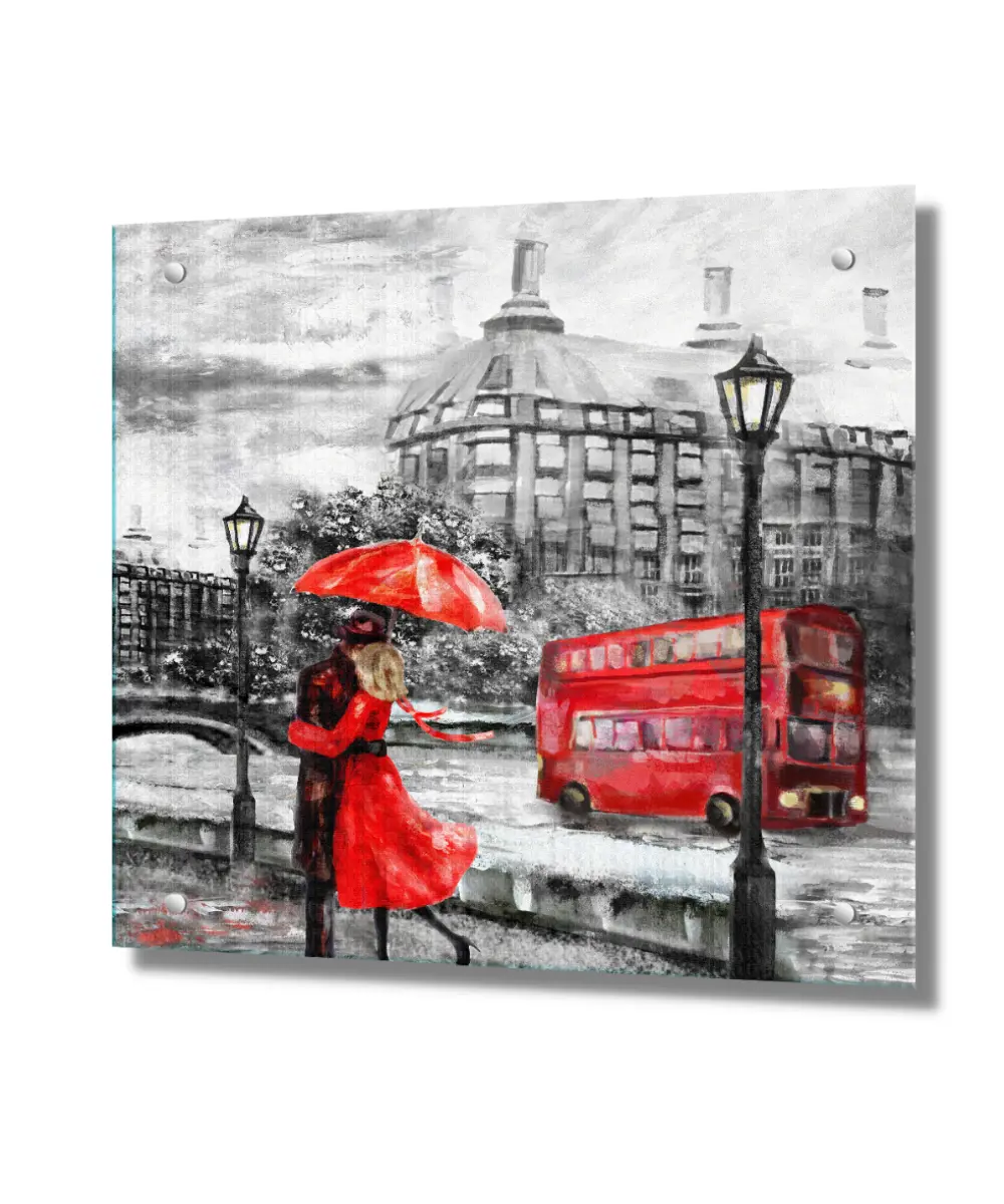 Изображение товара Защитный экран Borntoprint Лондон закаленное стекло 60x60 см прозрачный