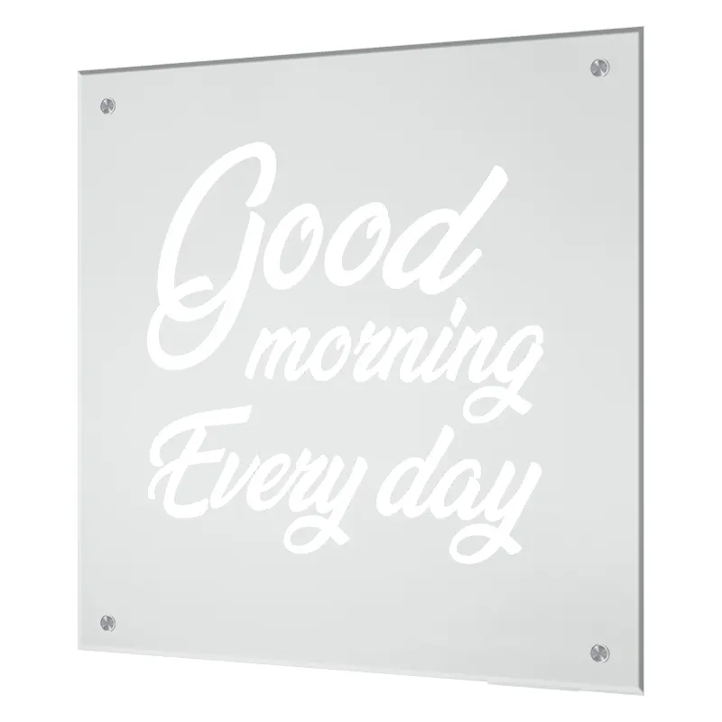 Изображение товара Защитный экран Borntoprint Good morning 60x50 см закаленное стекло прозрачный