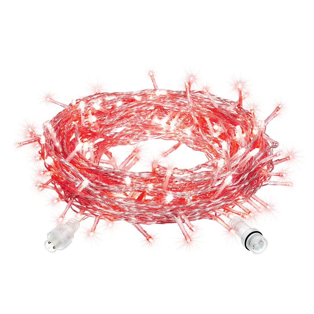 Изображение товара Электрогирлянда универсальная Vegas 55027 занавес 1x1 м 192 ламп красный 1 режим работы