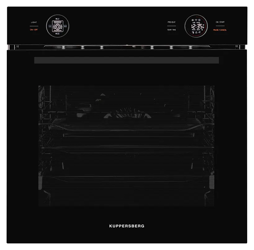 Изображение товара Встраиваемый духовой шкаф Kuppersberg Ht 612 black 59.5x59.6x56.6 см цвет черный