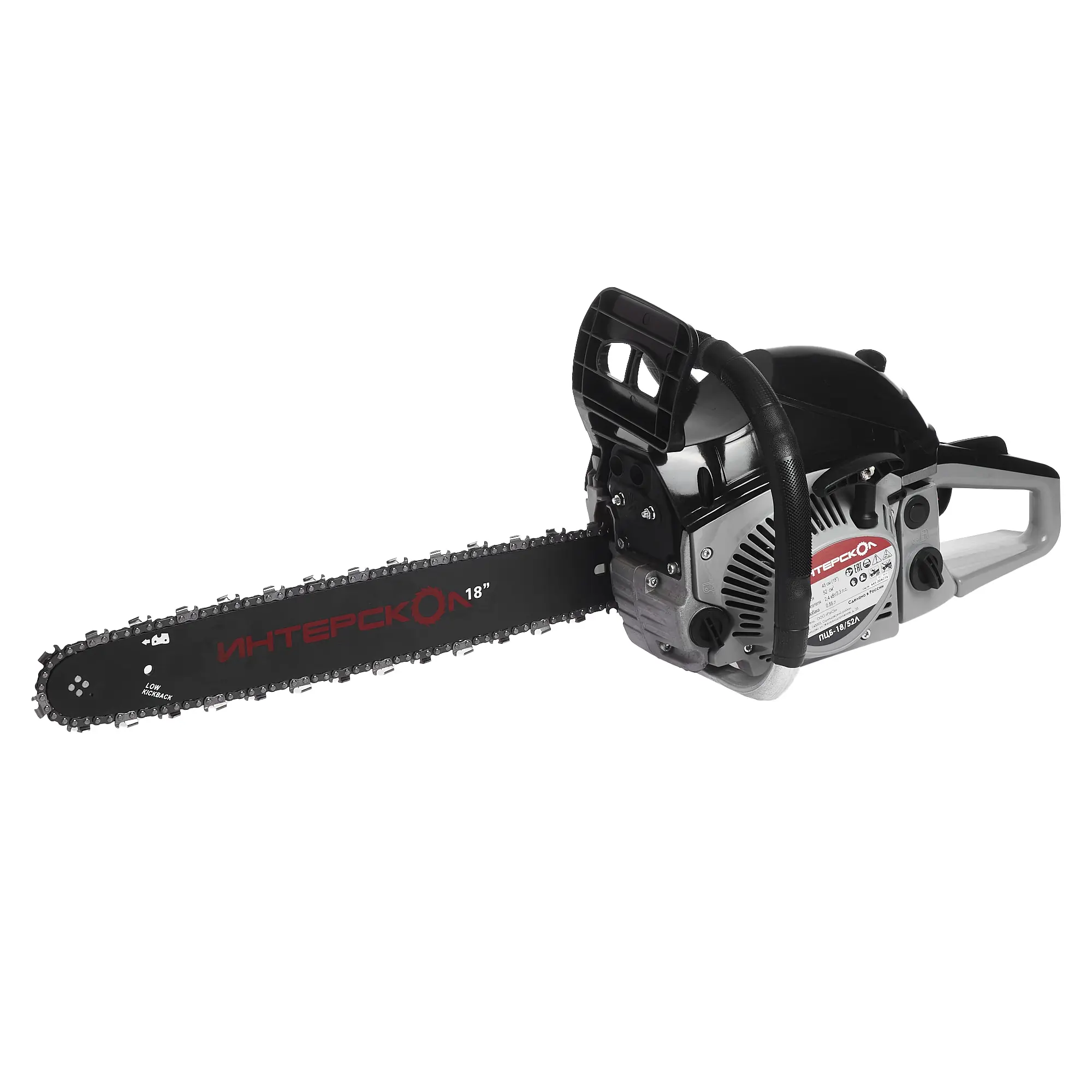 Изображение товара Пила бензиновая Интерскол ПЦБ-18/52Л с мощностью 3.3 л.с.
