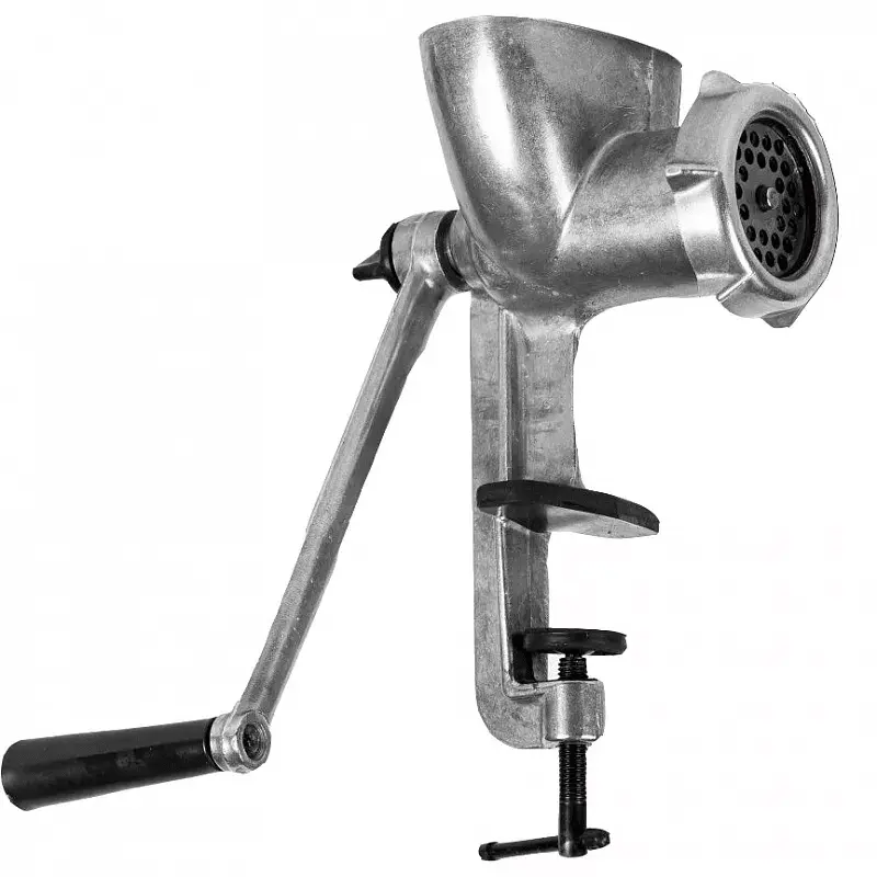 Изображение товара Мясорубка ручная Узби Уралочка МА-С 00001445 цвет хром