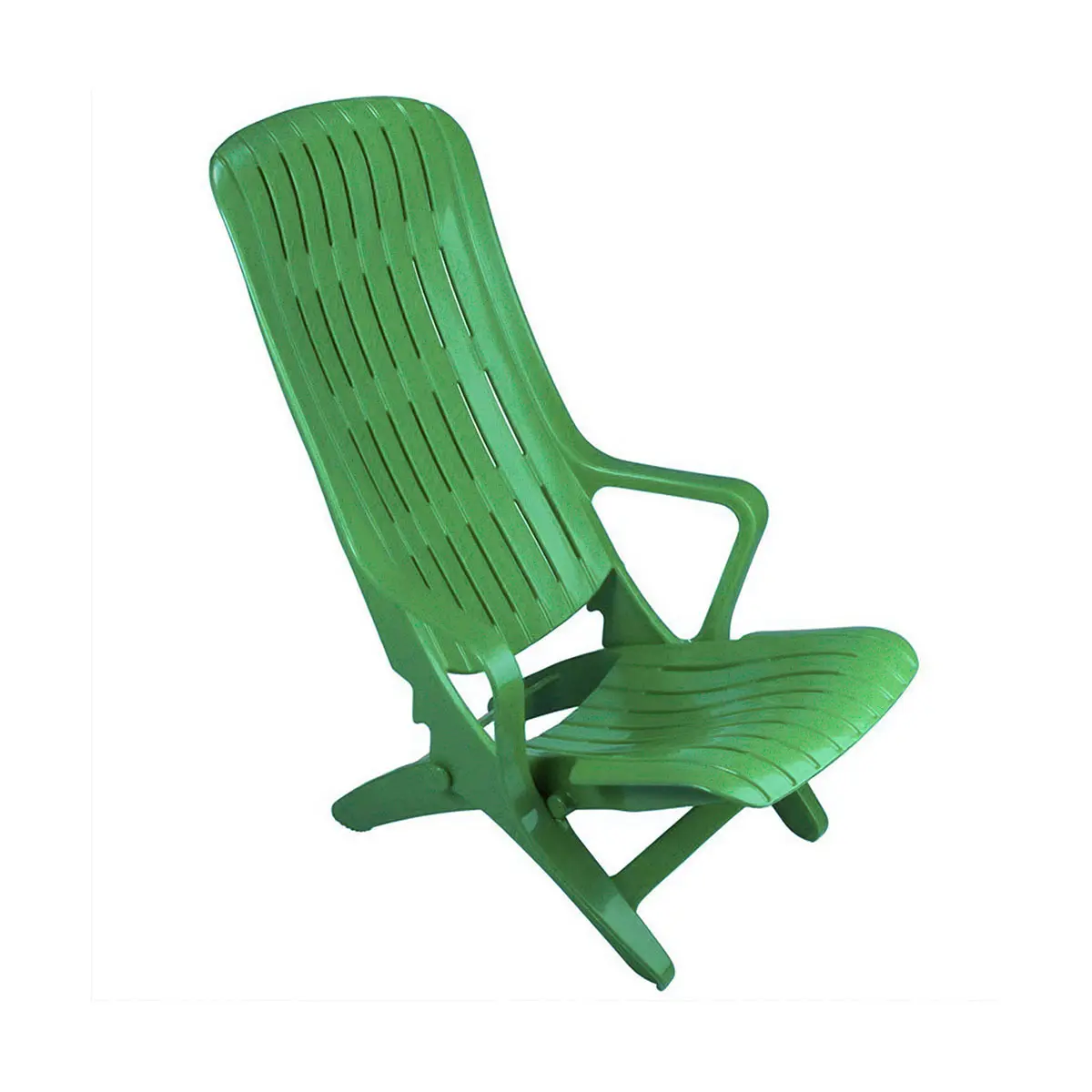 Изображение товара Кресло складное Стандарт пластик 150-0015 90 см х 61 см х 93 см пластик зеленый
