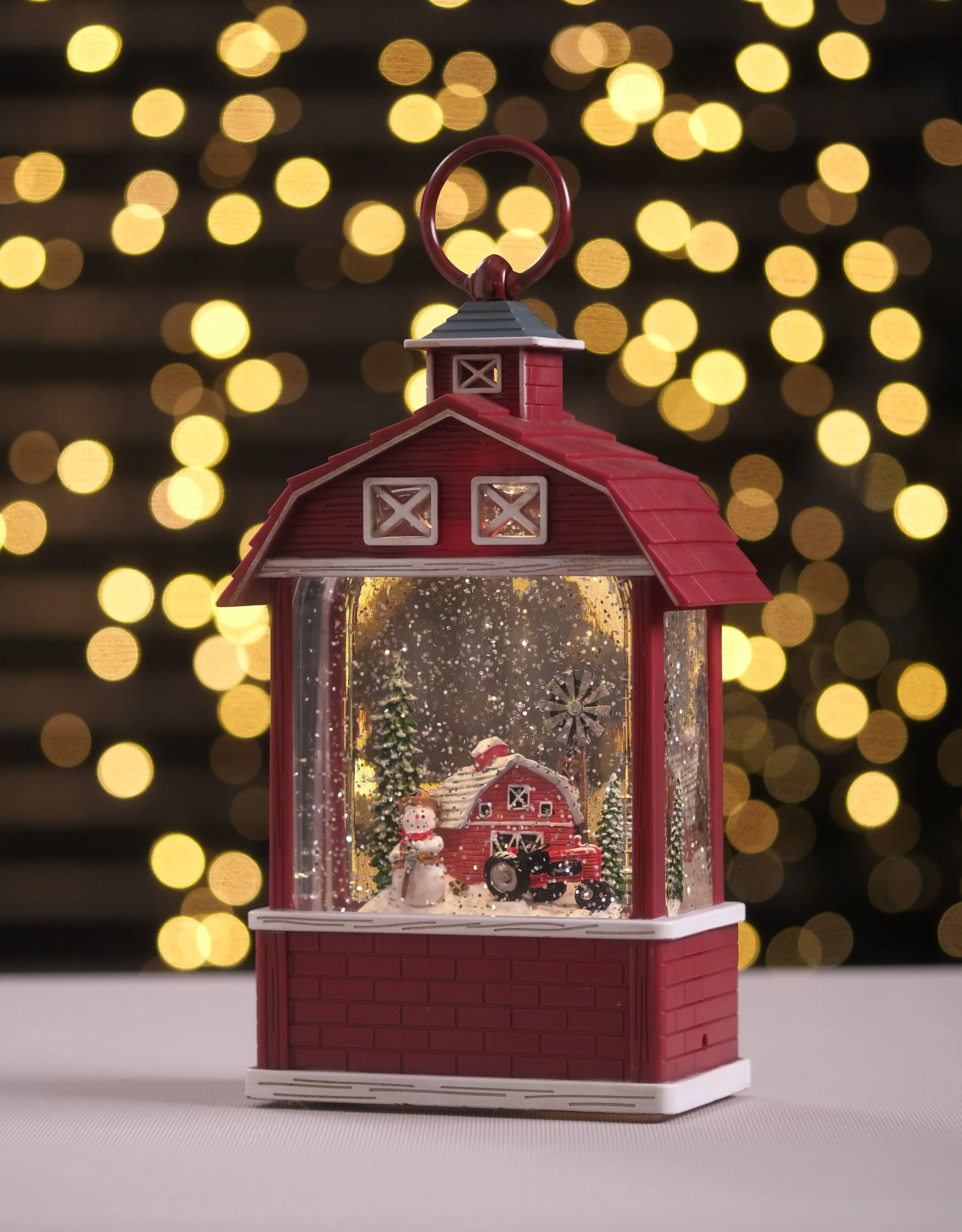 Изображение товара Новогоднее украшение Merry Green Фонарь-домик 24х14.4х7.8 см с подсветкой и музыкой