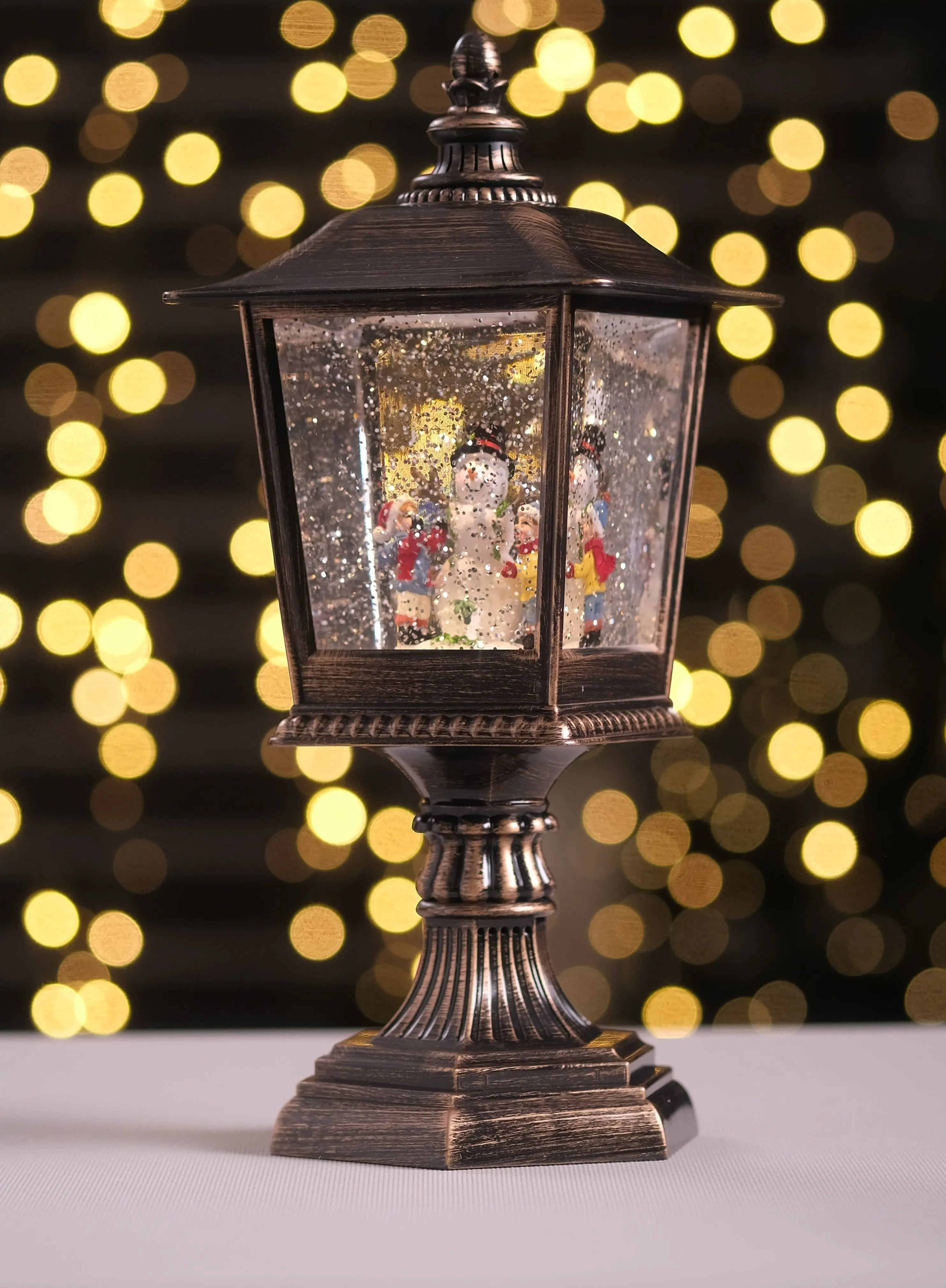 Изображение товара Новогоднее украшение Merry Green Фонарь 30.7x13.2x13.2 см с подсветкой и музыкой