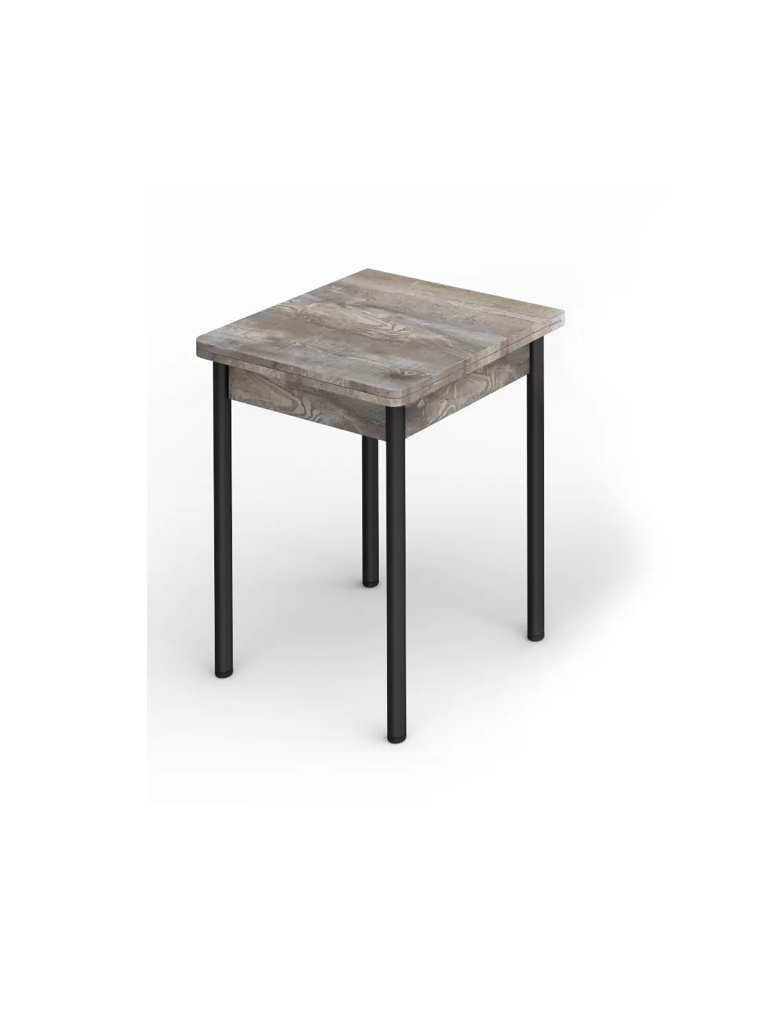 Изображение товара Стол квадратный Кеа 59x59 см ЛДСП цвет бетон/черный