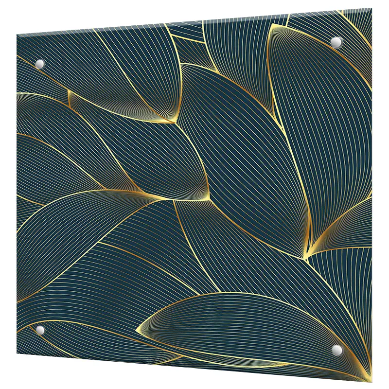 Изображение товара Защитный экран Borntoprint Листья 60x60 см закаленное стекло