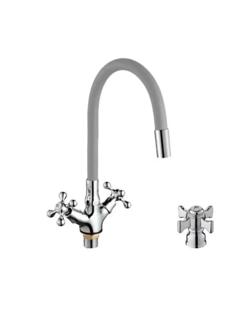 Изображение товара Двухвентильный смеситель D-lin D153807-2 цвет серый