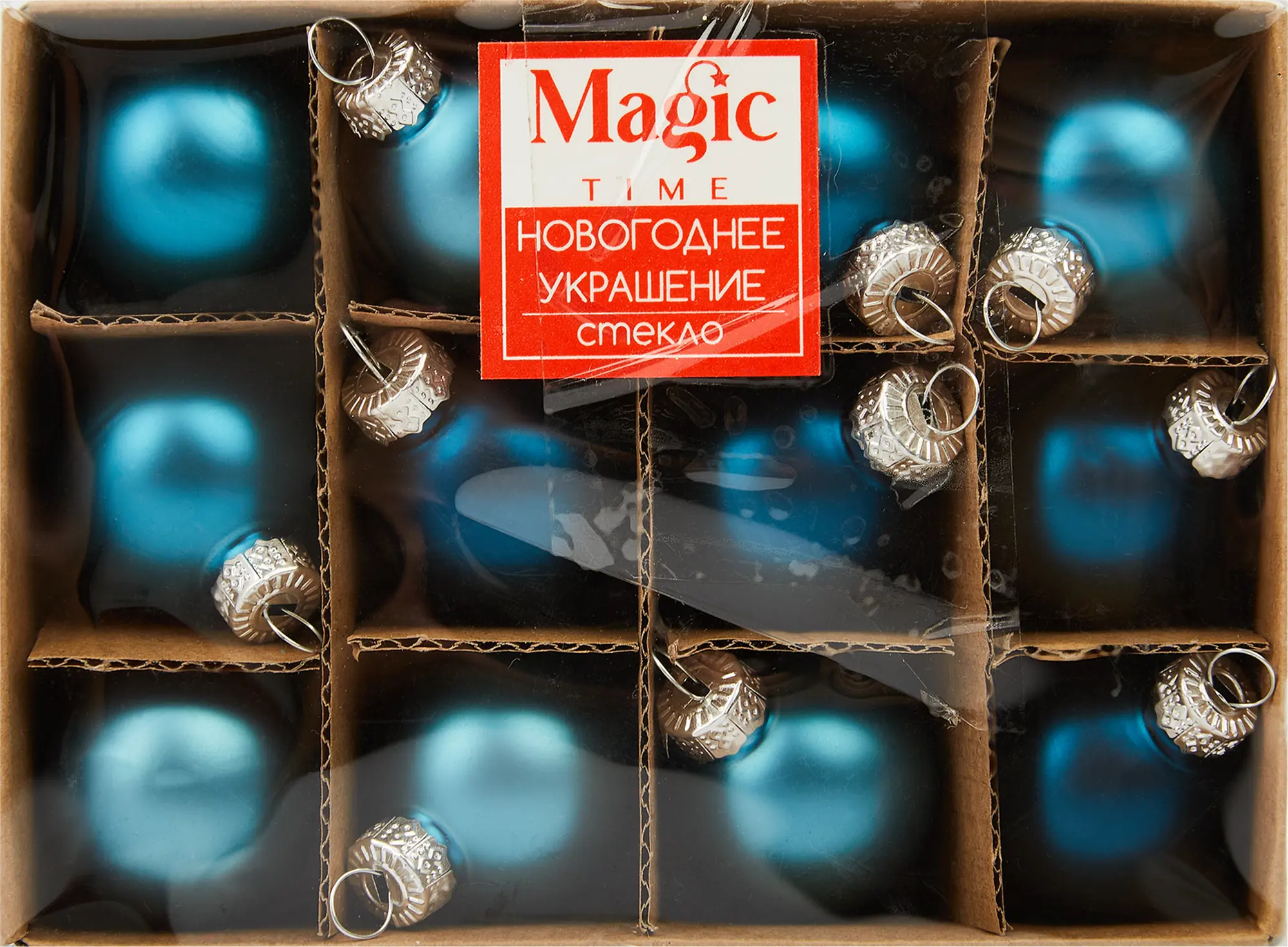 Изображение товара Набор елочных шаров 3x3 см цвет разноцветный, 12 шт.