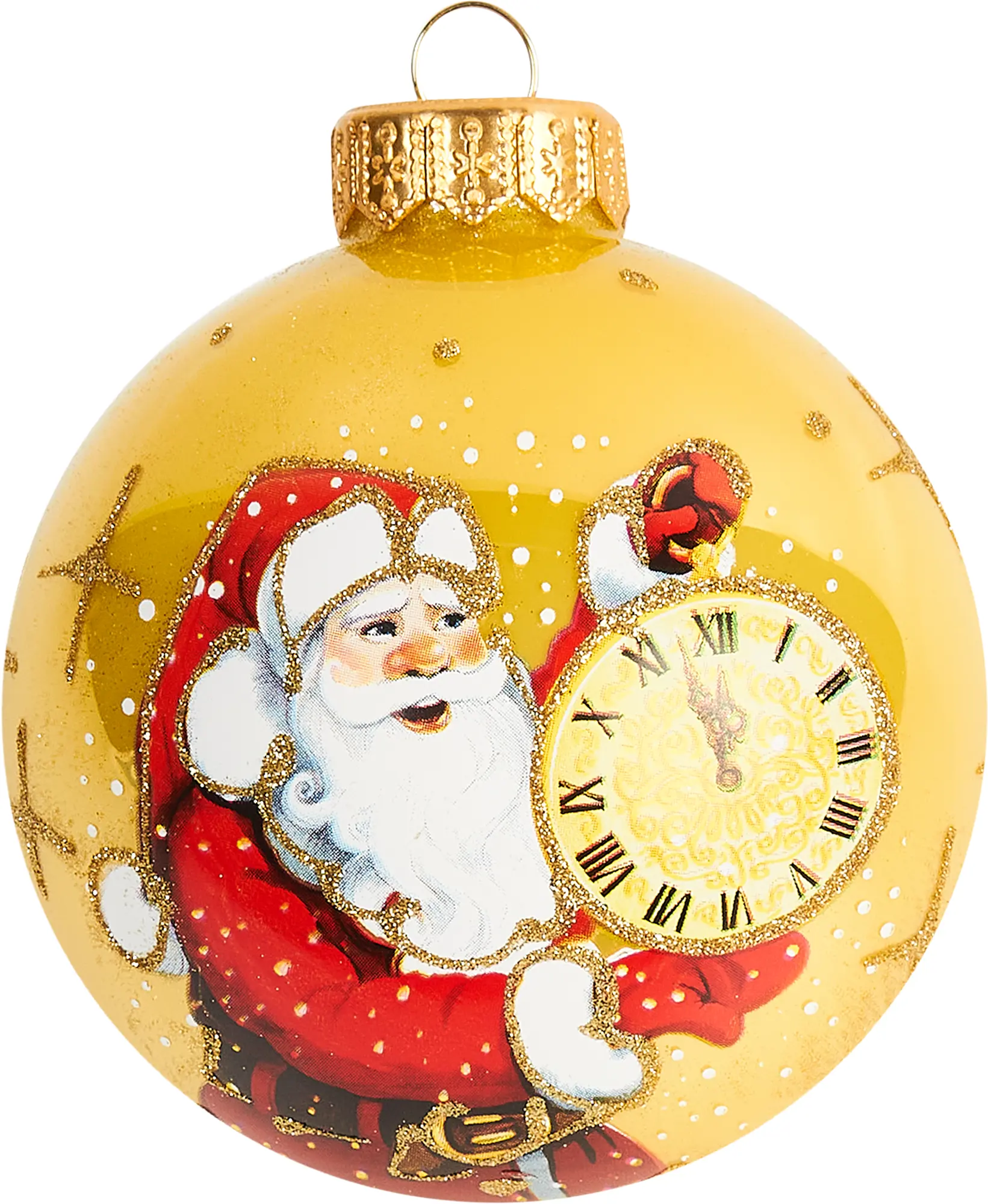 Изображение товара Шар Дед Мороз КУ-80-214172 Коломеев 8x9 см