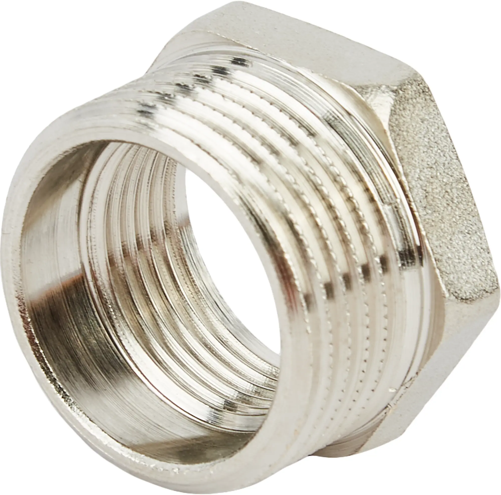 Изображение товара Футорка Stout 1"x3/4" латунь никелированная для водопровода Италия