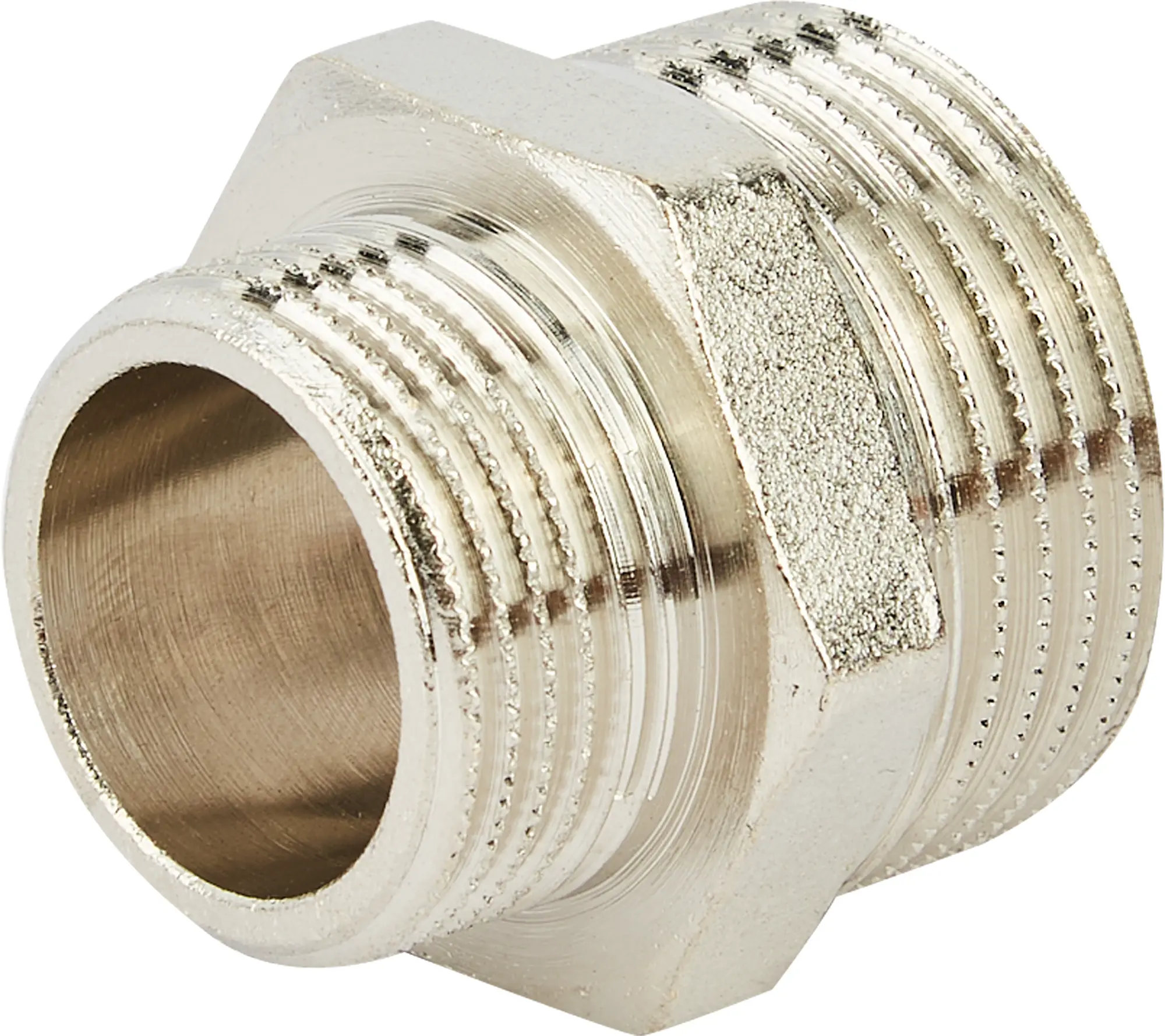 Изображение товара Ниппель переходной Stout 1"x3/4" НР никелированная латунь