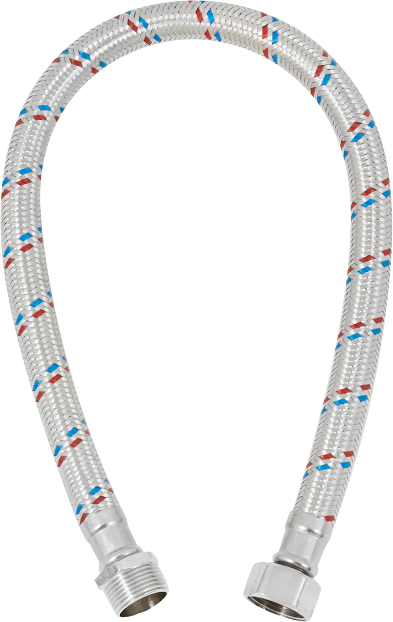 Изображение товара Гибкая подводка для воды ДТРД 3/4" наружная-внутренняя резьба 80 см