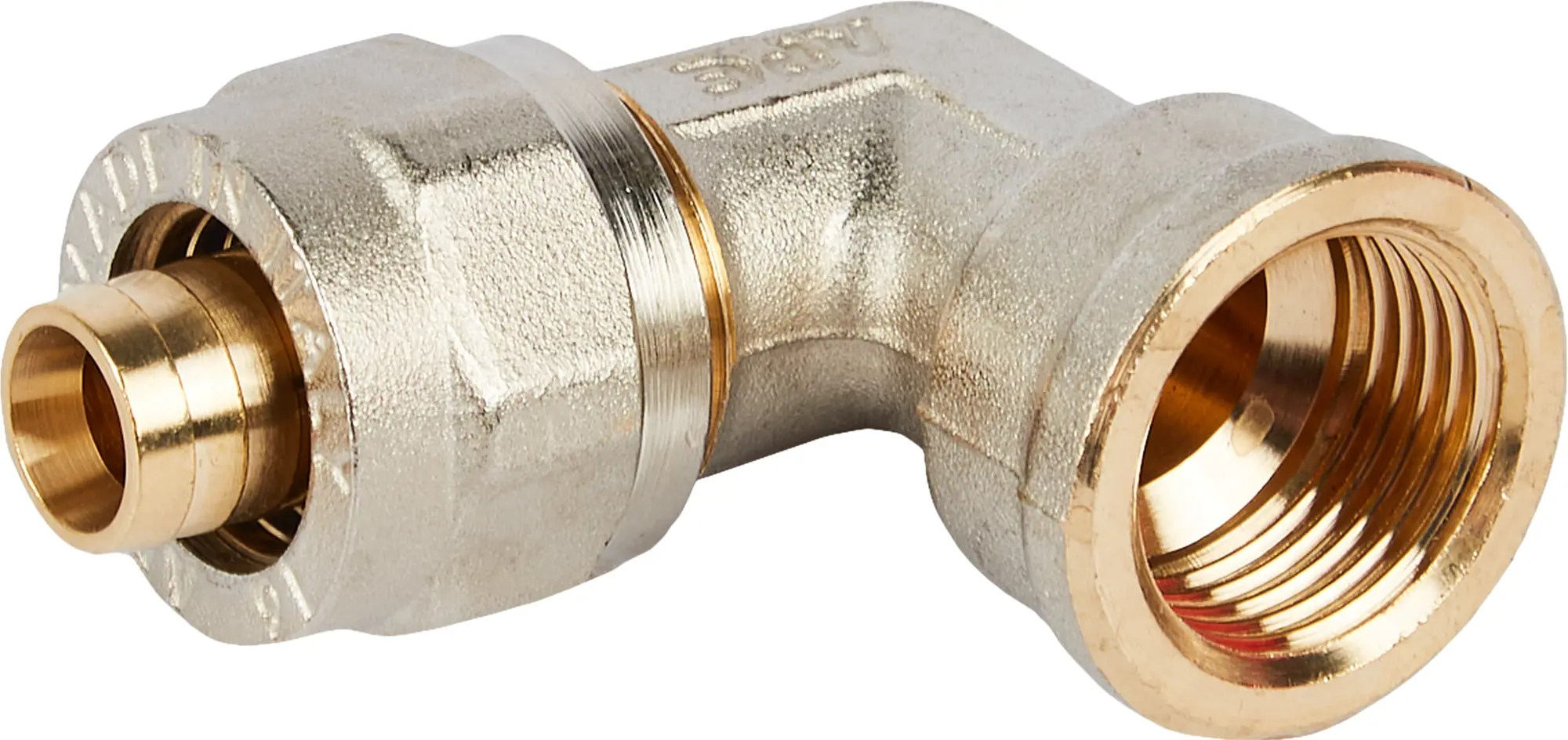 Изображение товара Угол комбинированный 90° Stout 1/2"x16 мм ВР латунь