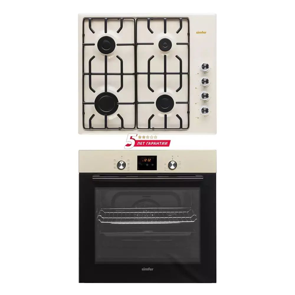 Изображение товара Комплект бытовой техники 2 предмета Simfer S66R471 цвет бежевый