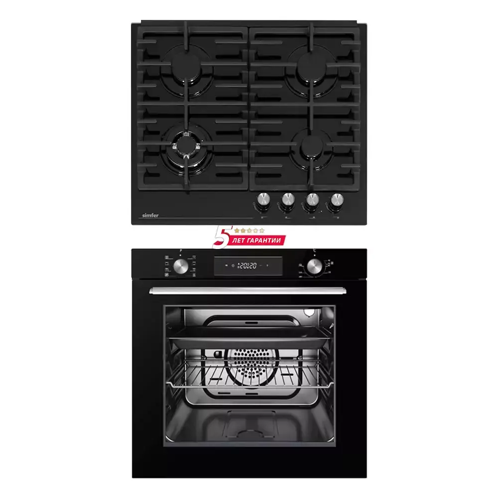Изображение товара Комплект бытовой техники 2 предмета Simfer S68B522 цвет черный