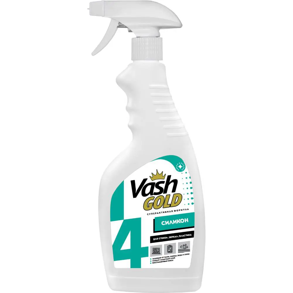 Изображение товара Спрей для мытья зеркал и стекла VASH GOLD 4650058307758 500 мл