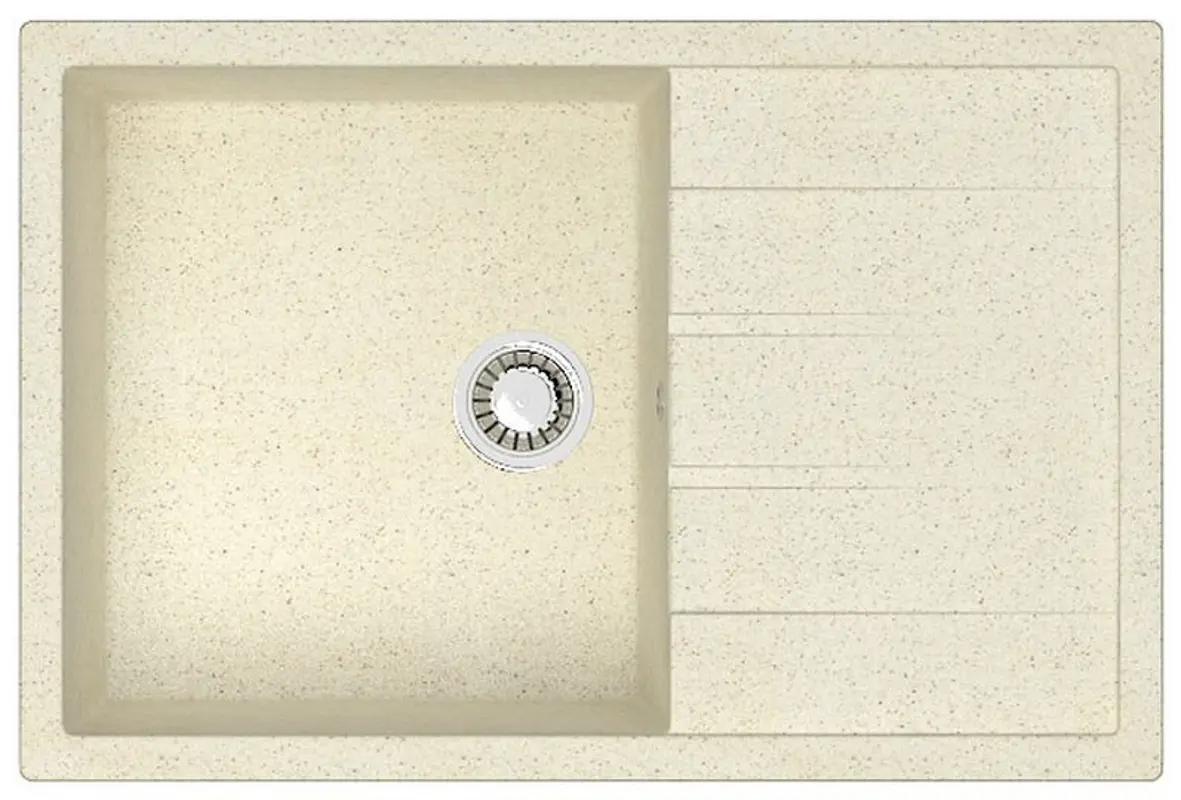 Изображение товара Врезная мойка Azario Vision 75x50.50x21.80 см искусственный камень цвет бежевый