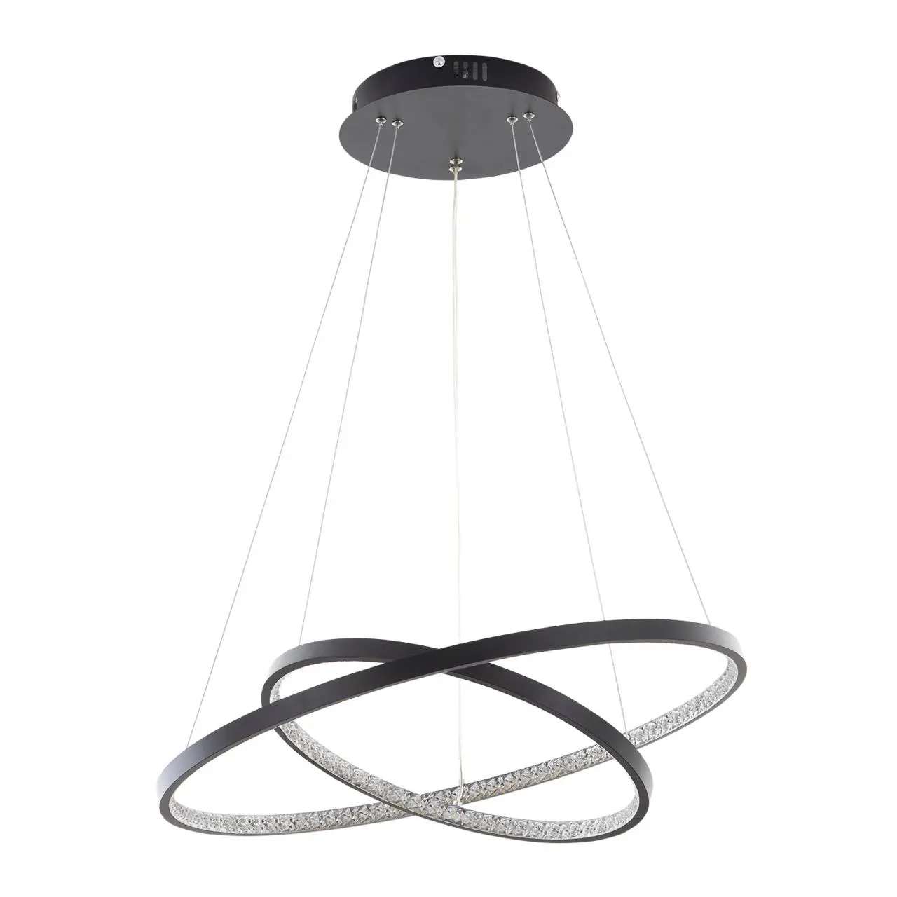 Изображение товара Светильник подвесной светодиодный LED4U 8049-600-400.BK L8049-600-400 15 м² нейтральный белый свет цвет черный Изображение товара Светильник подвесной светодиодный LED4U 8049-600-400.BK L8049-600-400 15 м² нейтральный белый свет цвет черный