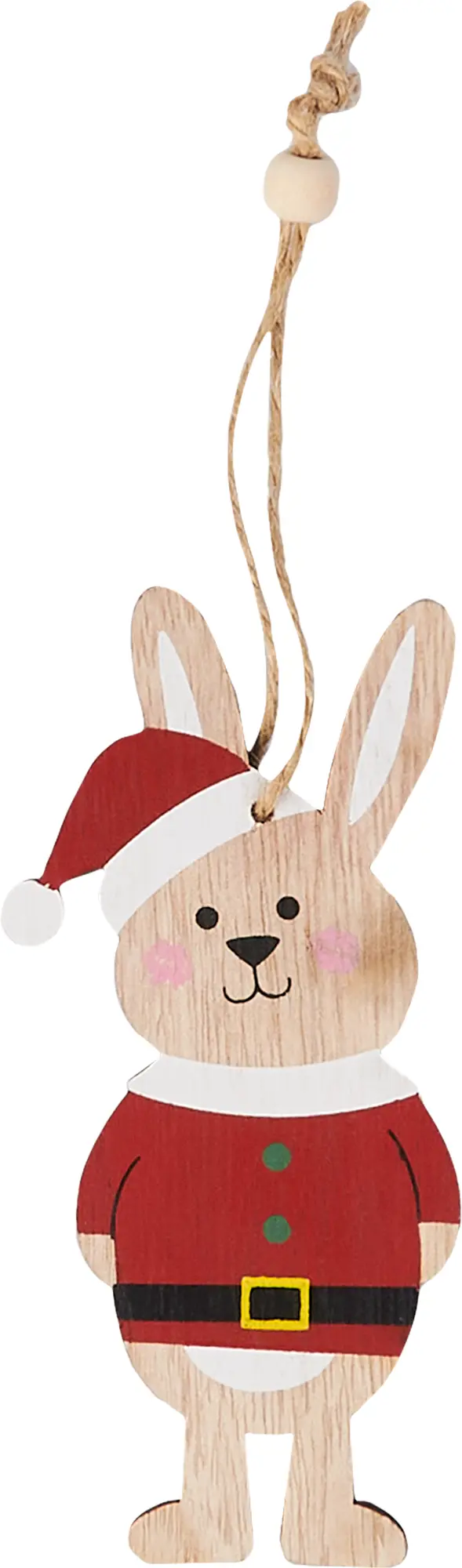 Изображение товара Подвес Зайчик 12.5x6.5 см цвет древесный