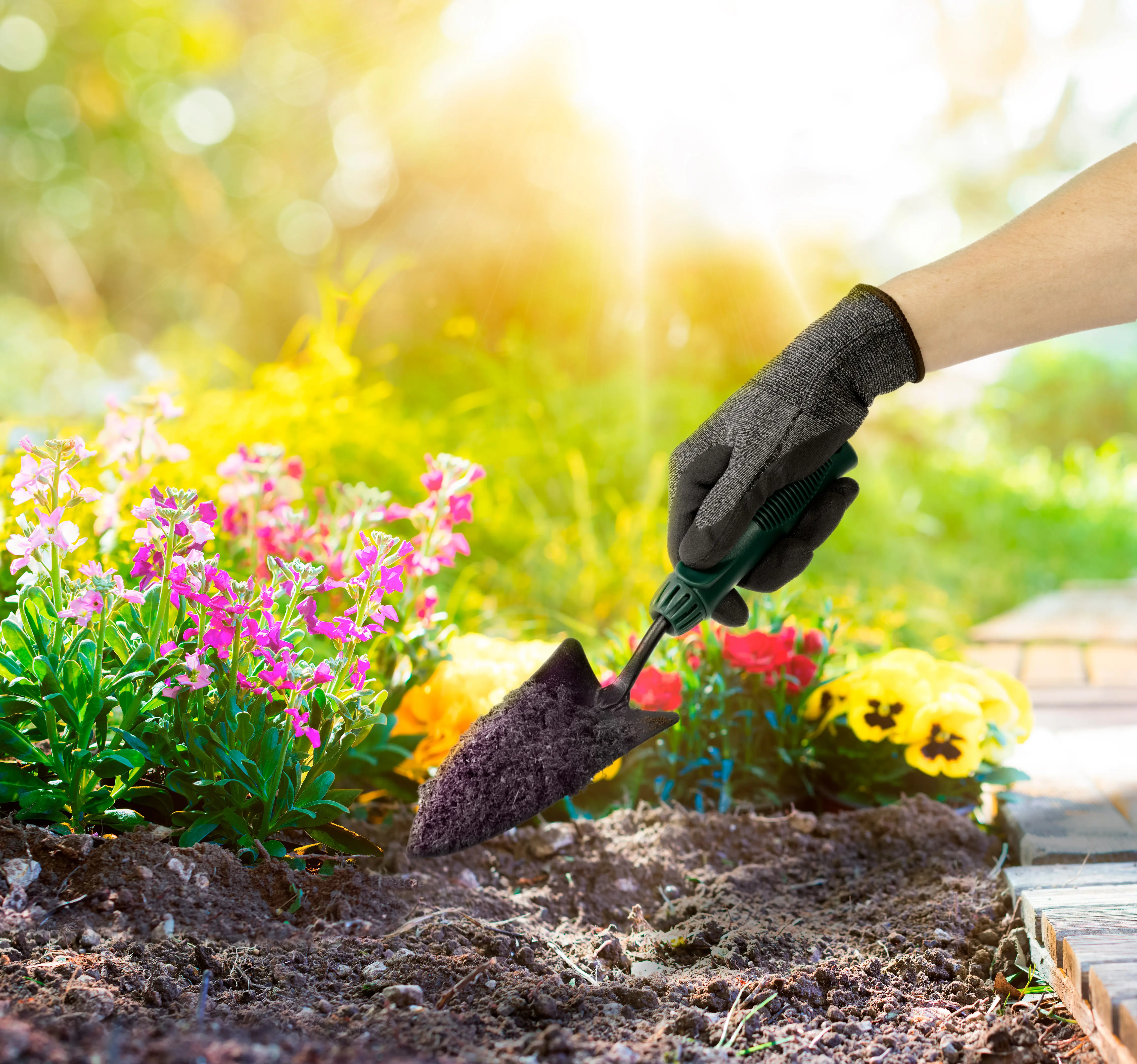 Изображение товара Перчатки садовые Geolia для сбора урожая  размер S цвет серый