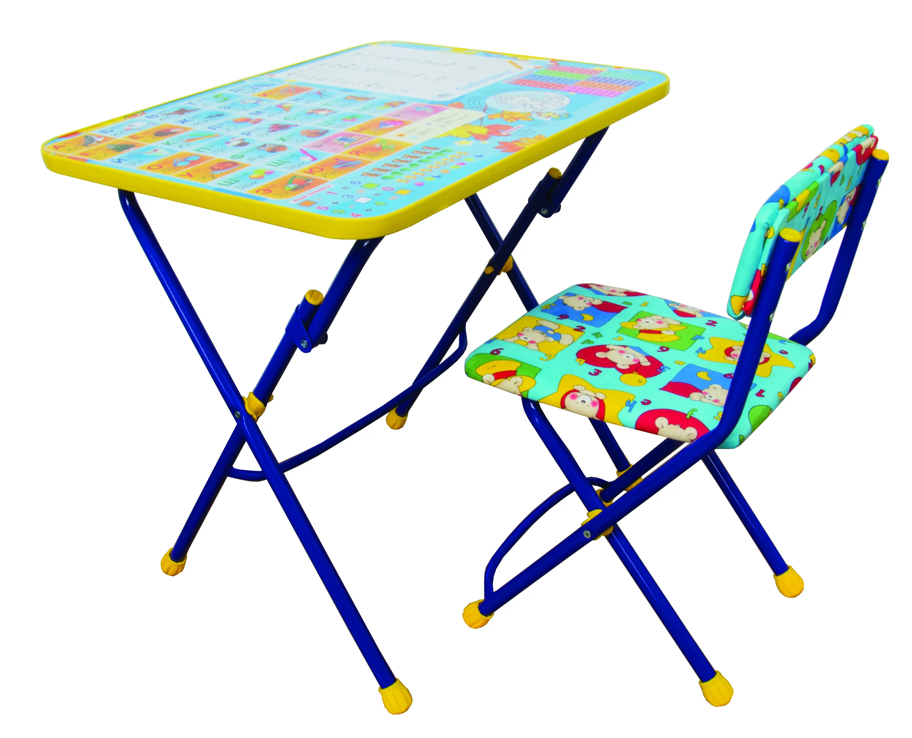 Изображение товара Комплект детский Nika НИККИ Первоклашка осень стол и стул металл разноцветный