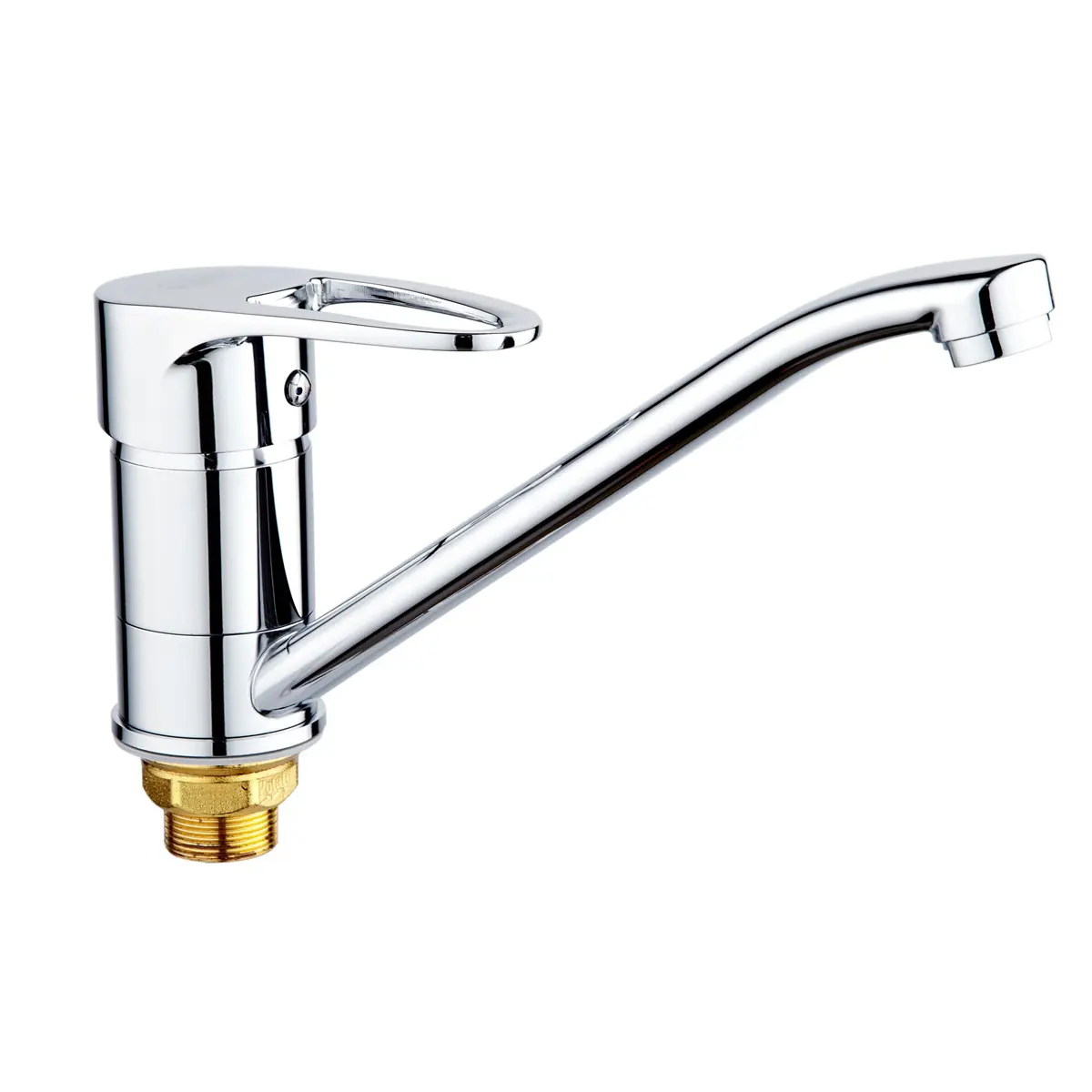 Изображение товара Однорычажный смеситель Ростовская мануфактура сантехники Sl52-004fb-25 излив 14.7 см цвет хром